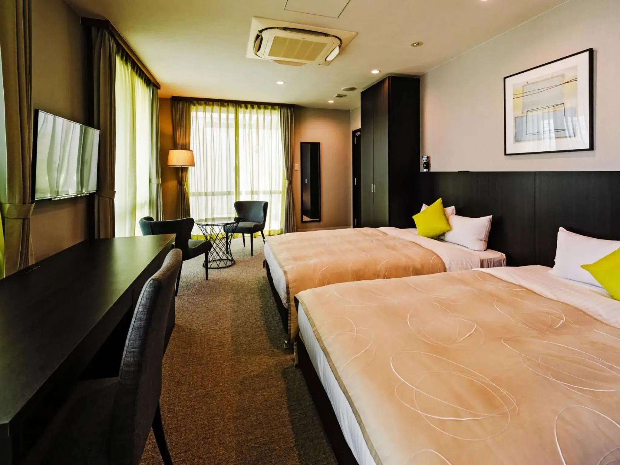 Bed in Hotel Azat Naha