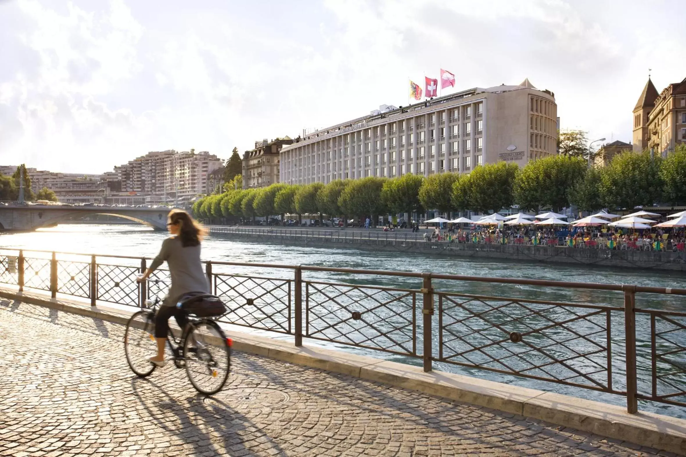 Facade/entrance, Biking in Mandarin Oriental, Geneva