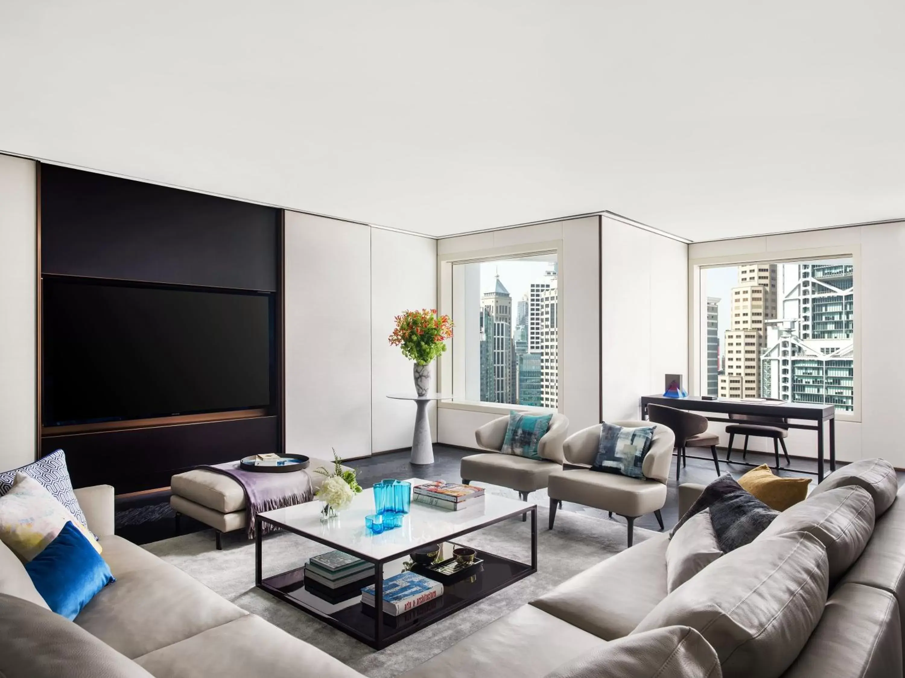 City view, Seating Area in The Murray, Hong Kong, a Niccolo Hotel