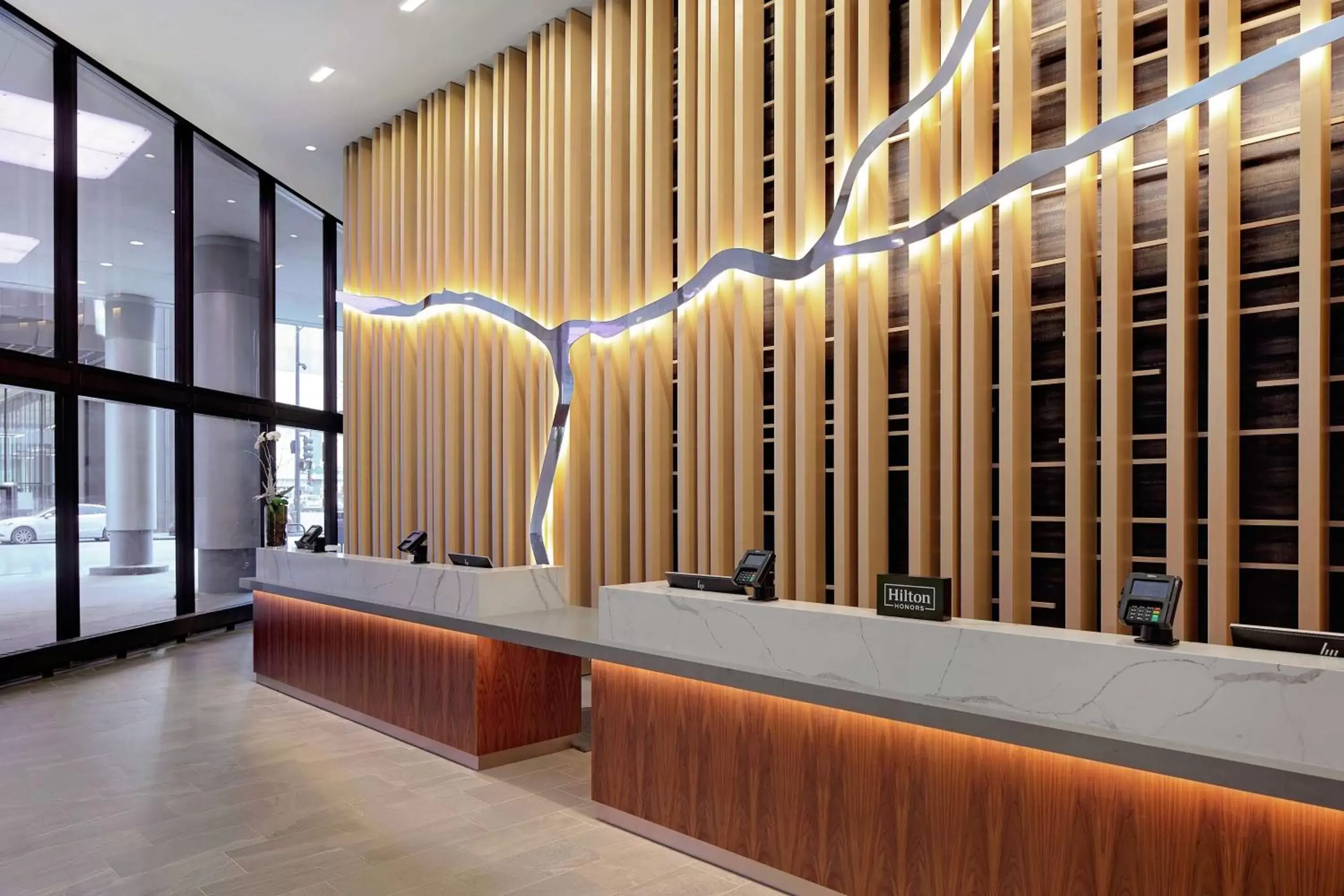 Lobby or reception in DoubleTree by Hilton Chicago Magnificent Mile Lobby or reception in DoubleTree by Hilton Chicago Magnificent Mile