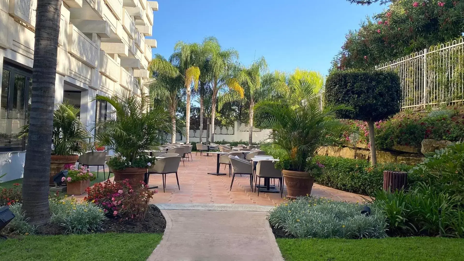 Patio in Alanda Marbella Hotel