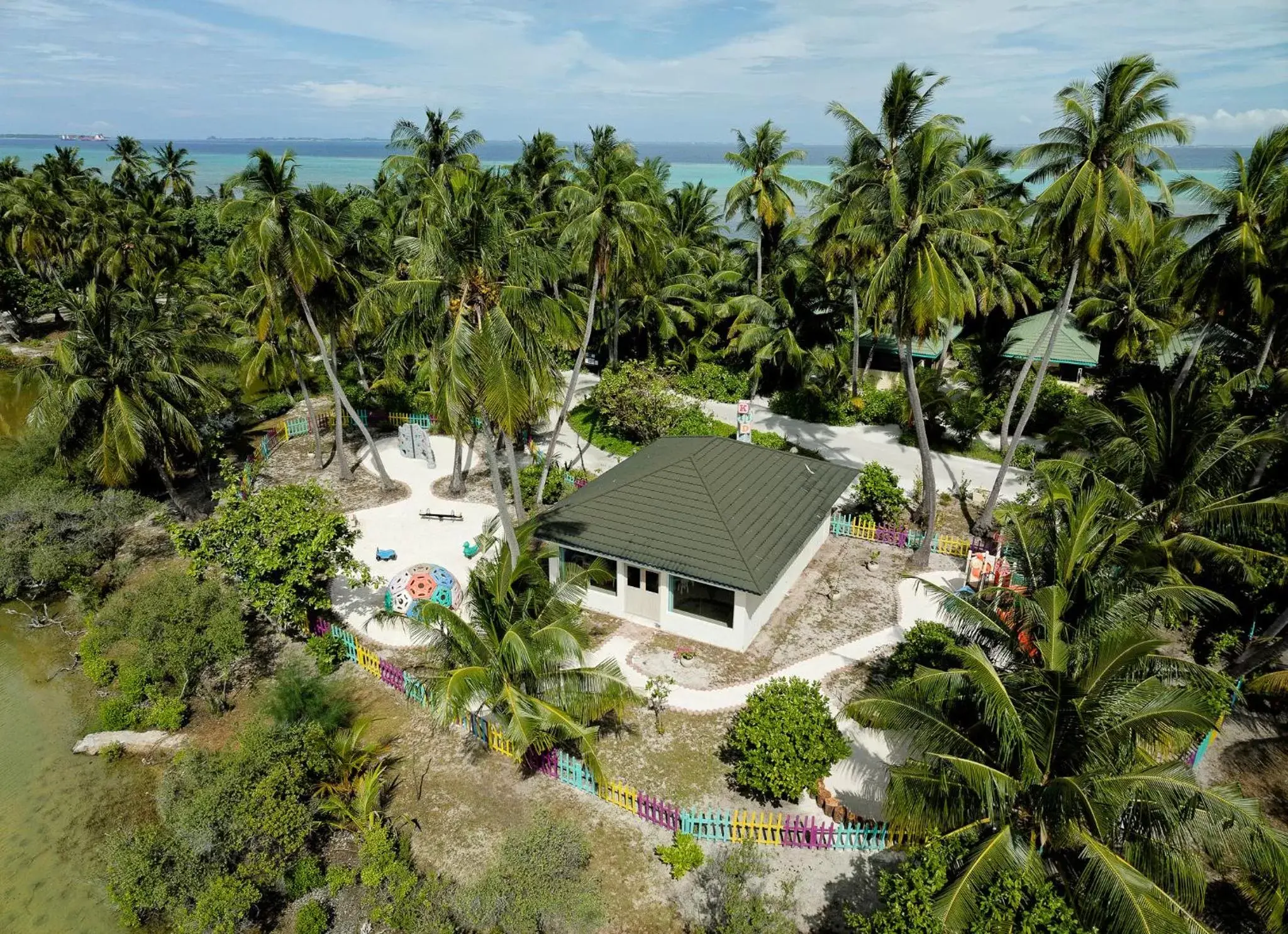 Bird's eye view in Canareef Resort Maldives Bird's eye view in Canareef Resort Maldives