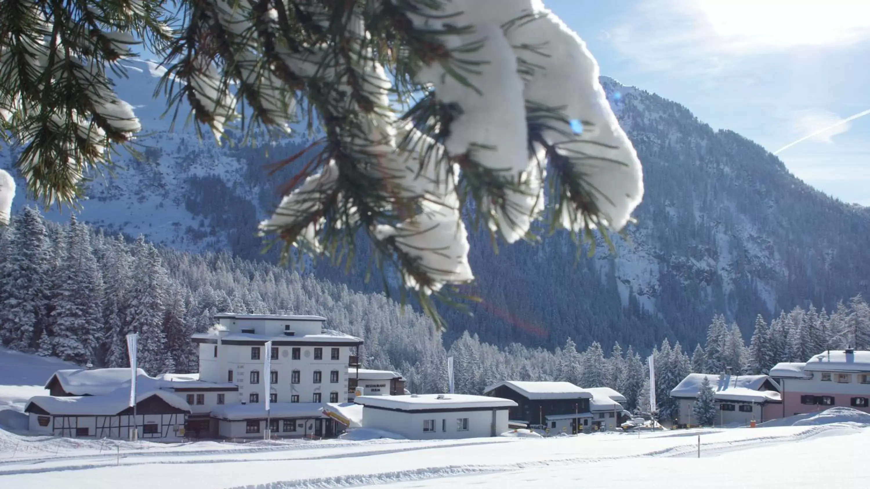 Facade/entrance, Winter in Kessler's Kulm