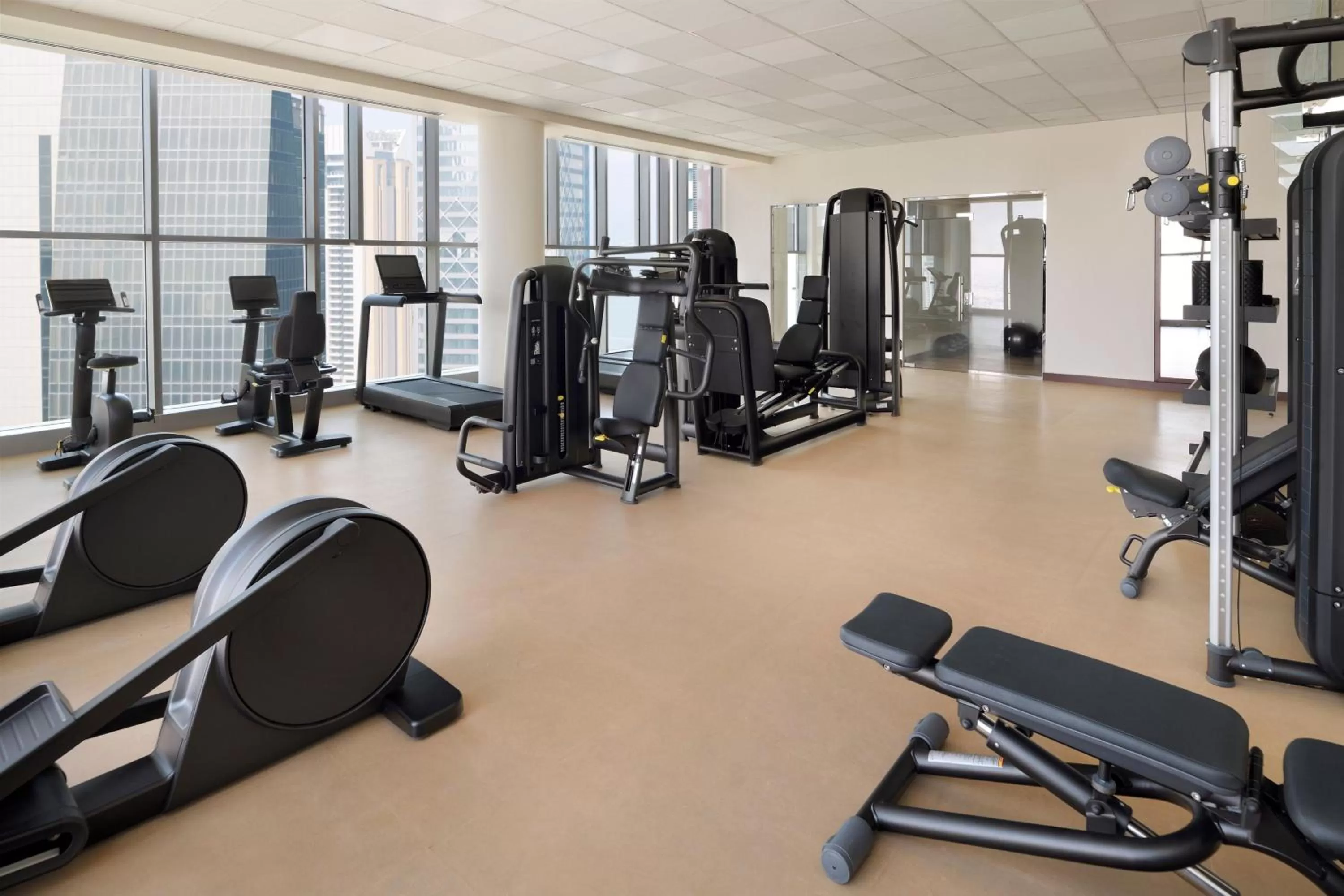 Fitness centre/facilities in Le Meridien City Center Doha