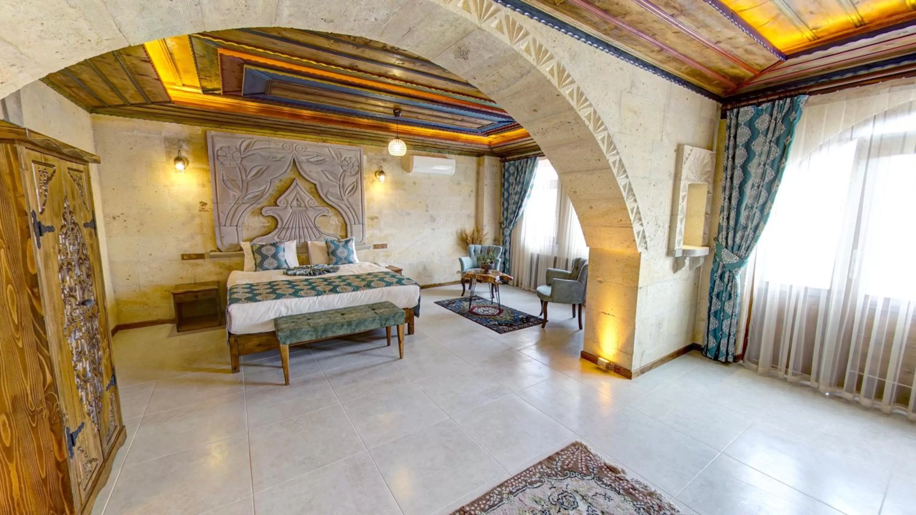 Bed in Premium Cappadocia House