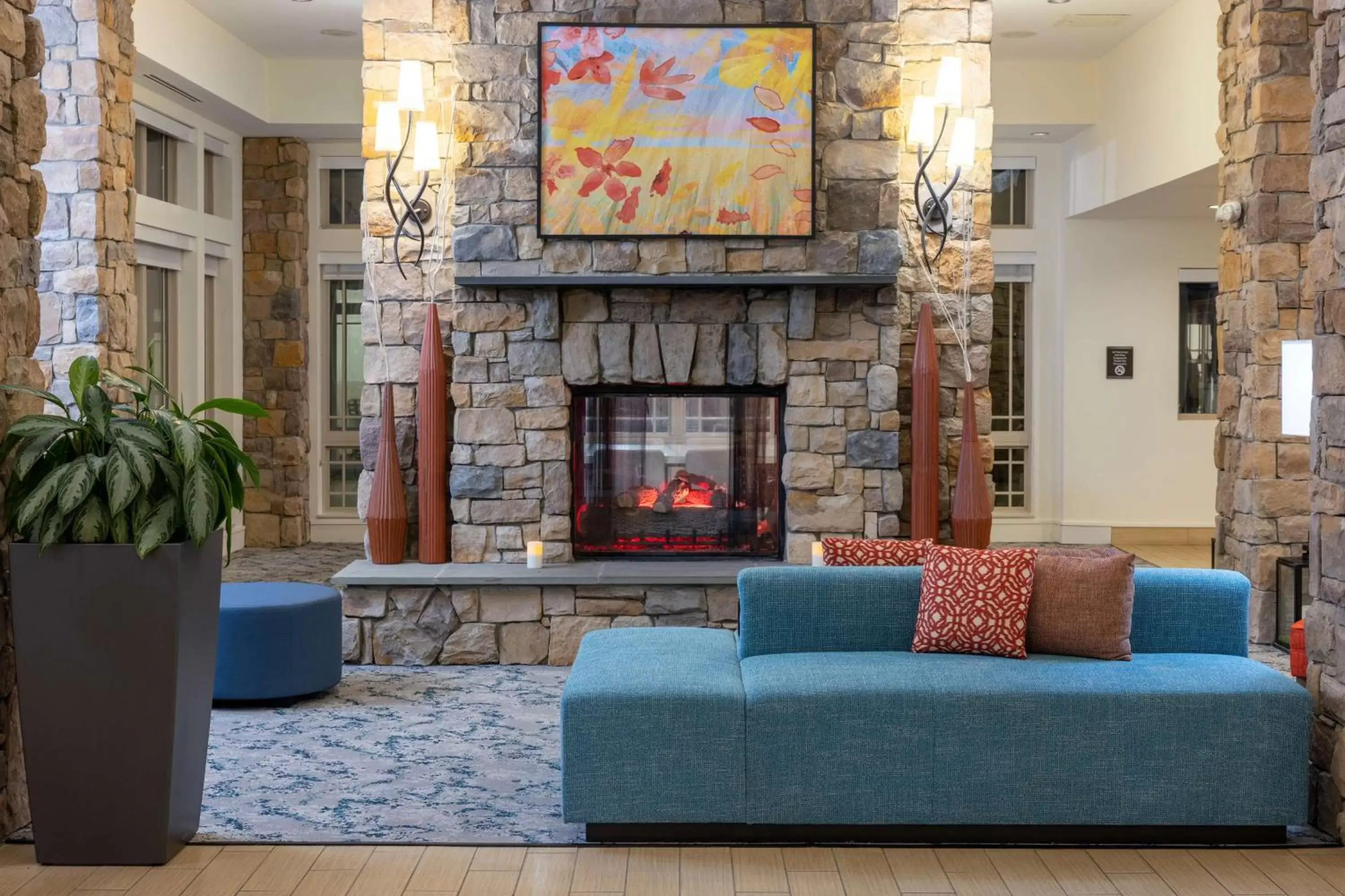 Lobby or reception in Hilton Garden Inn Roanoke