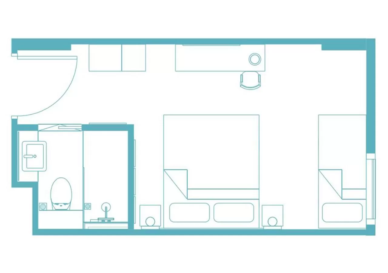 Floor plan in Hotel Traveltine Downtown Singapore, Trademark Collection