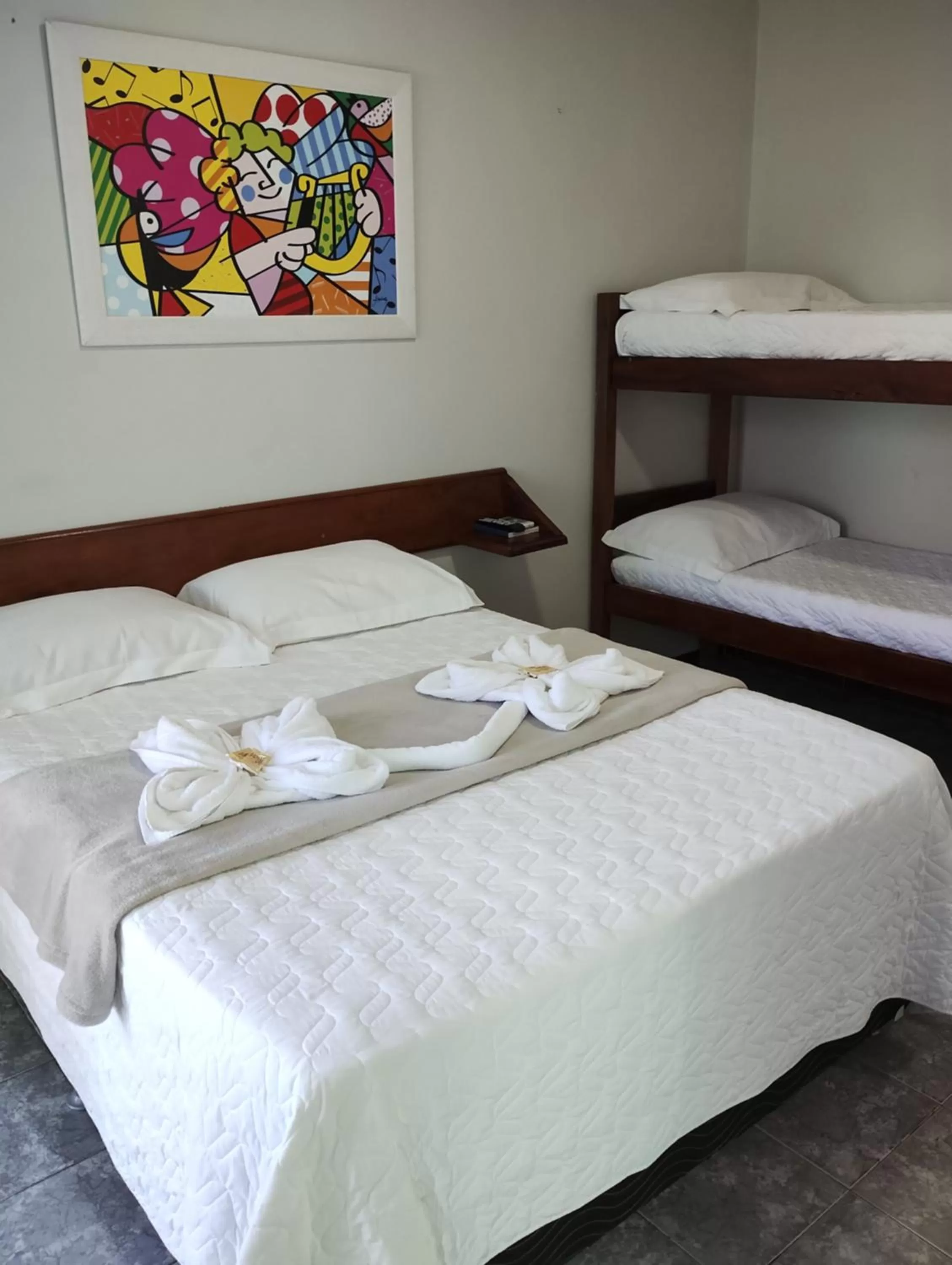 Bed in Pousada Paraíso do Atlântico