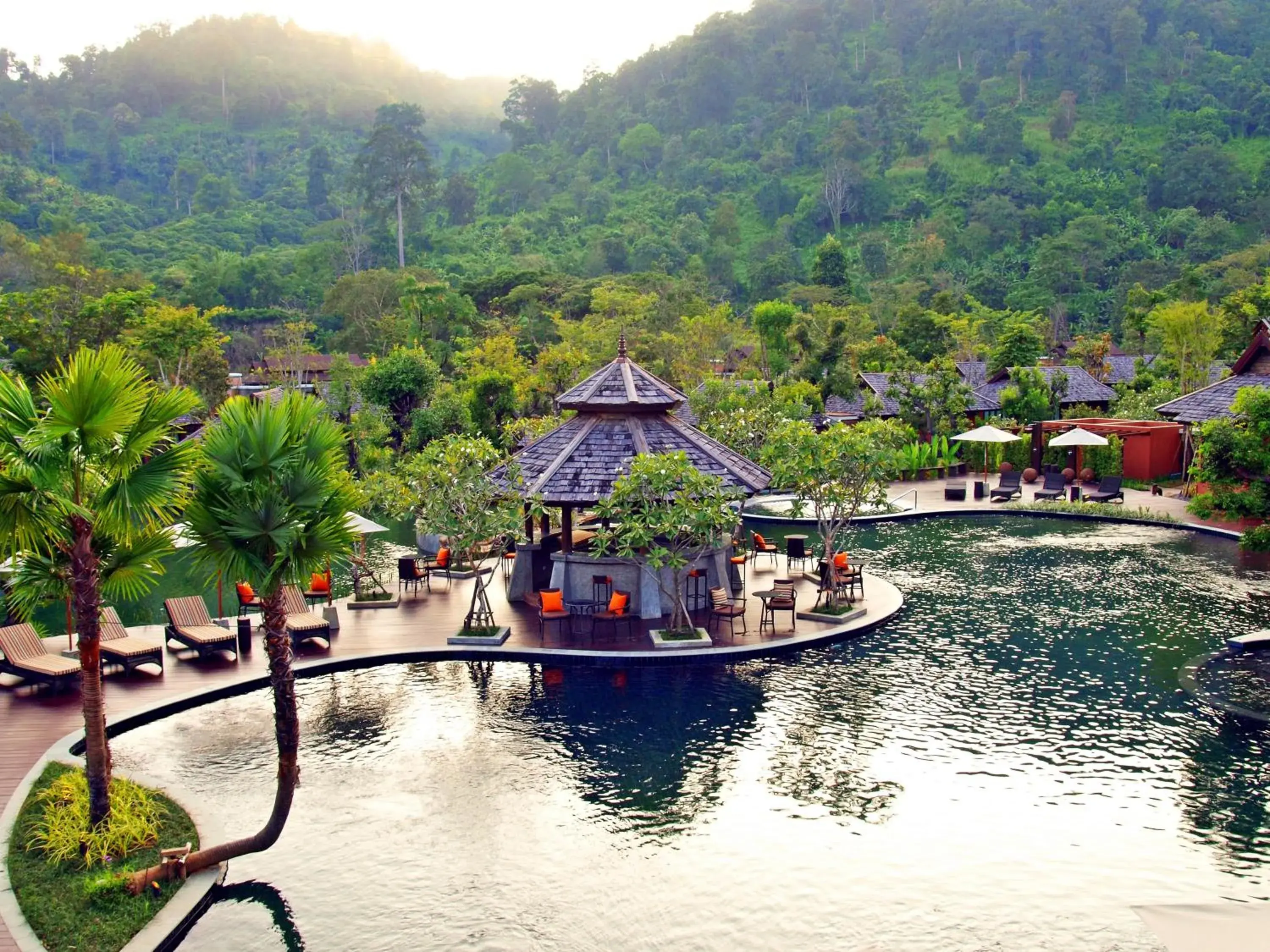 Pool view, Bird's-eye View in Sibsan Resort & Spa Maetaeng SHA