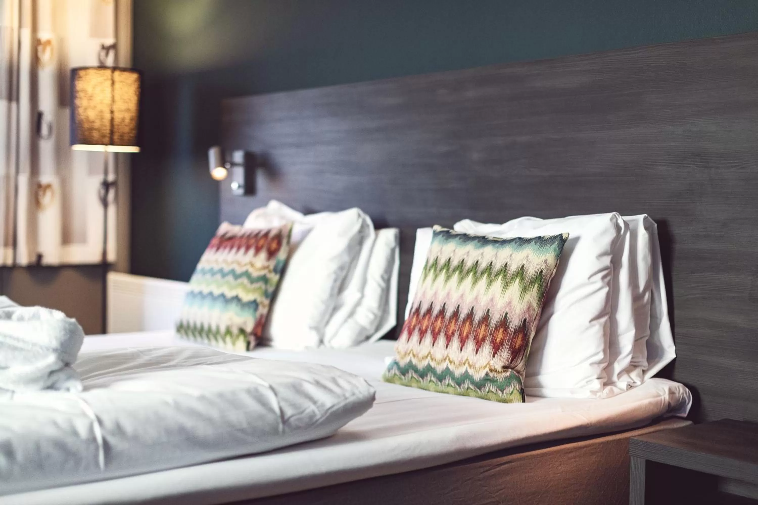 Decorative detail, Bed in Hotel Haugesund
