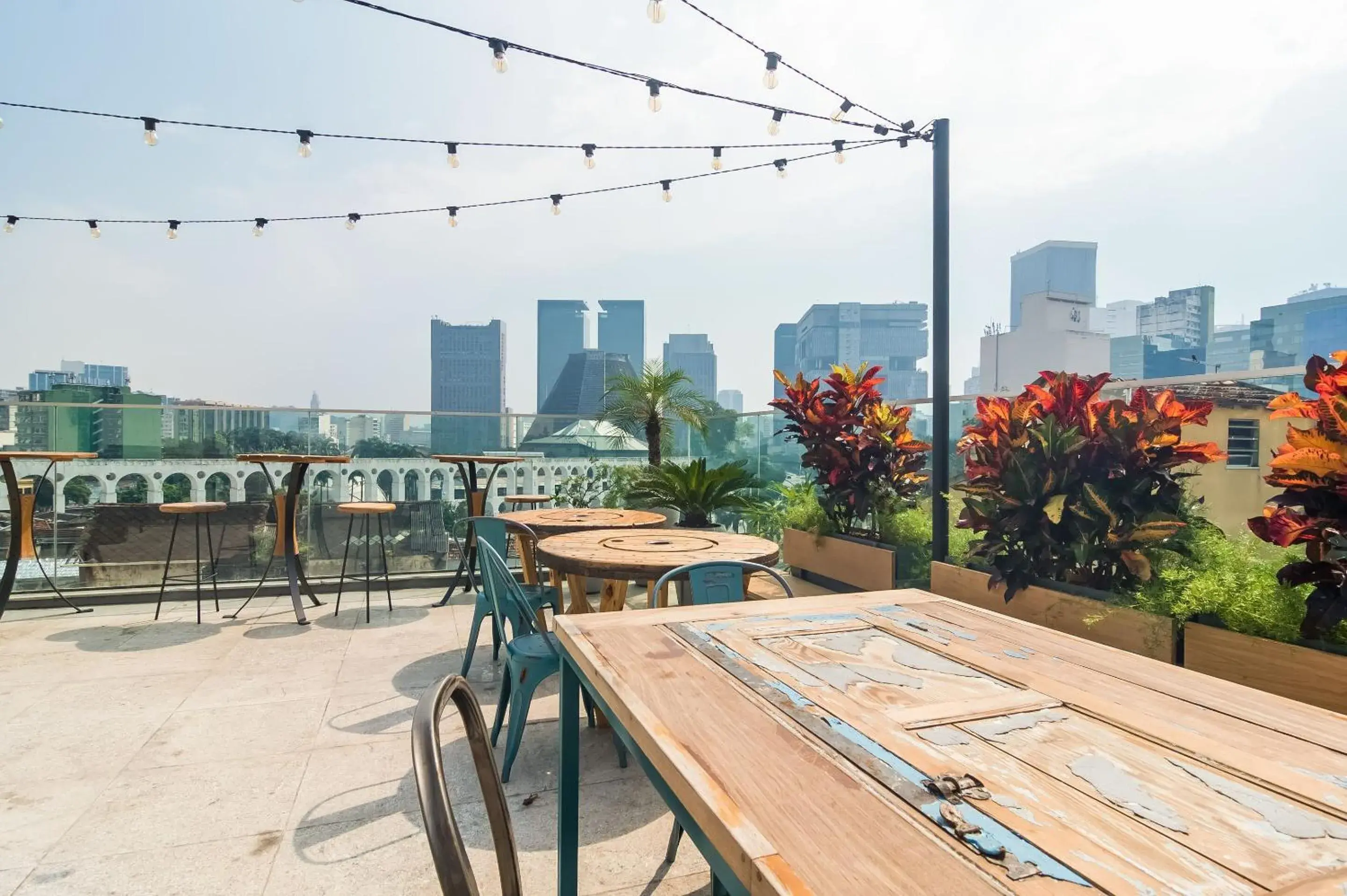 Balcony/Terrace, Restaurant/Places to Eat in Selina Lapa Rio de Janeiro