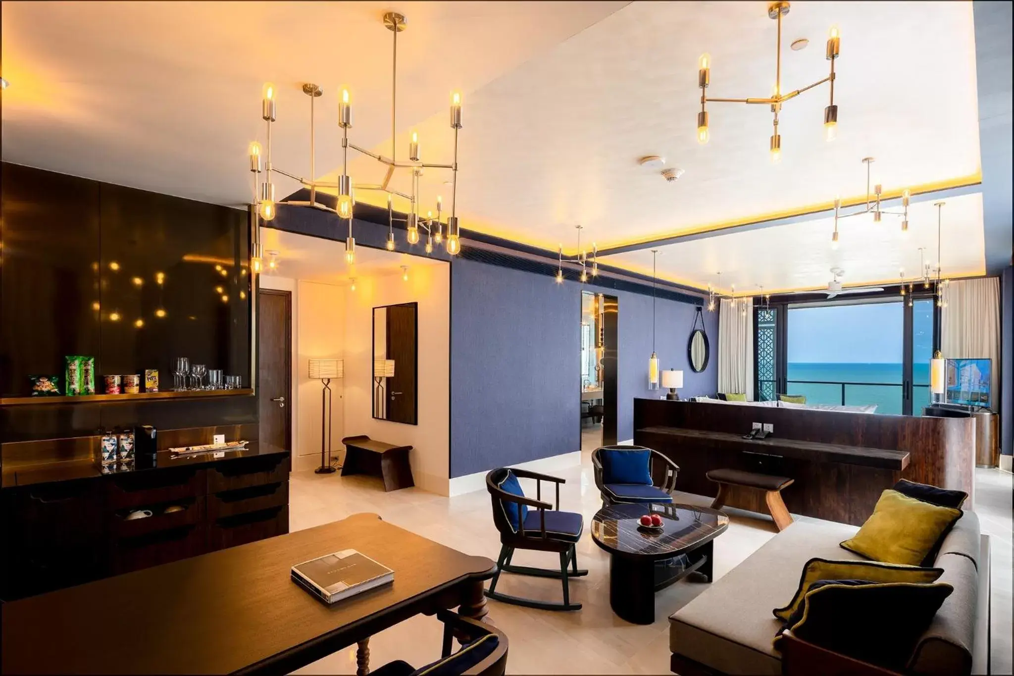 Living room in Baba Beach Club Hua Hin Luxury Pool Villa by Sri panwa