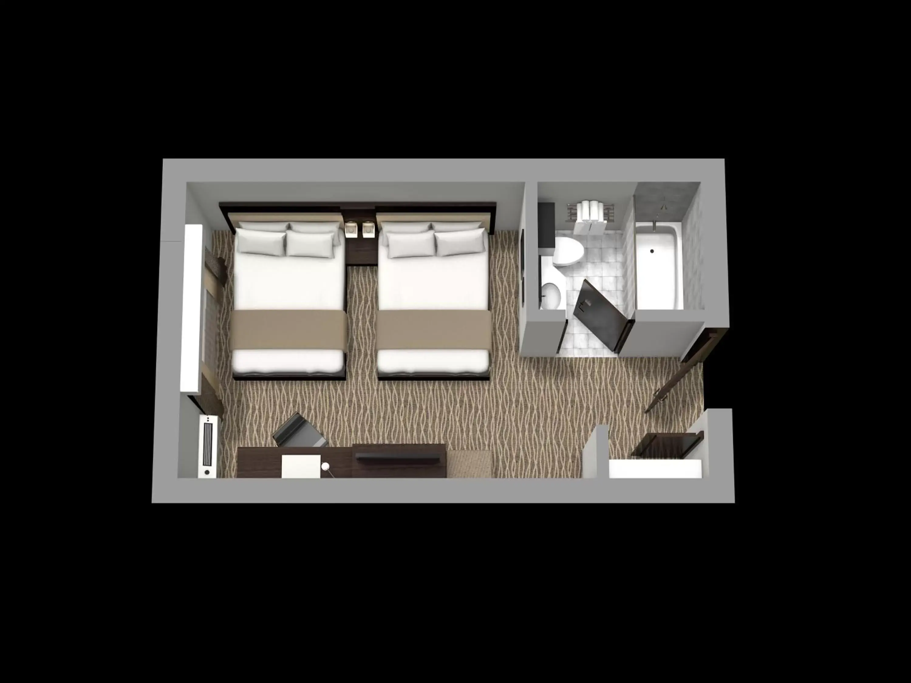 Photo of the whole room, Floor Plan in Country Inn & Suites by Radisson, Rochester-Pittsford/Brighton, NY