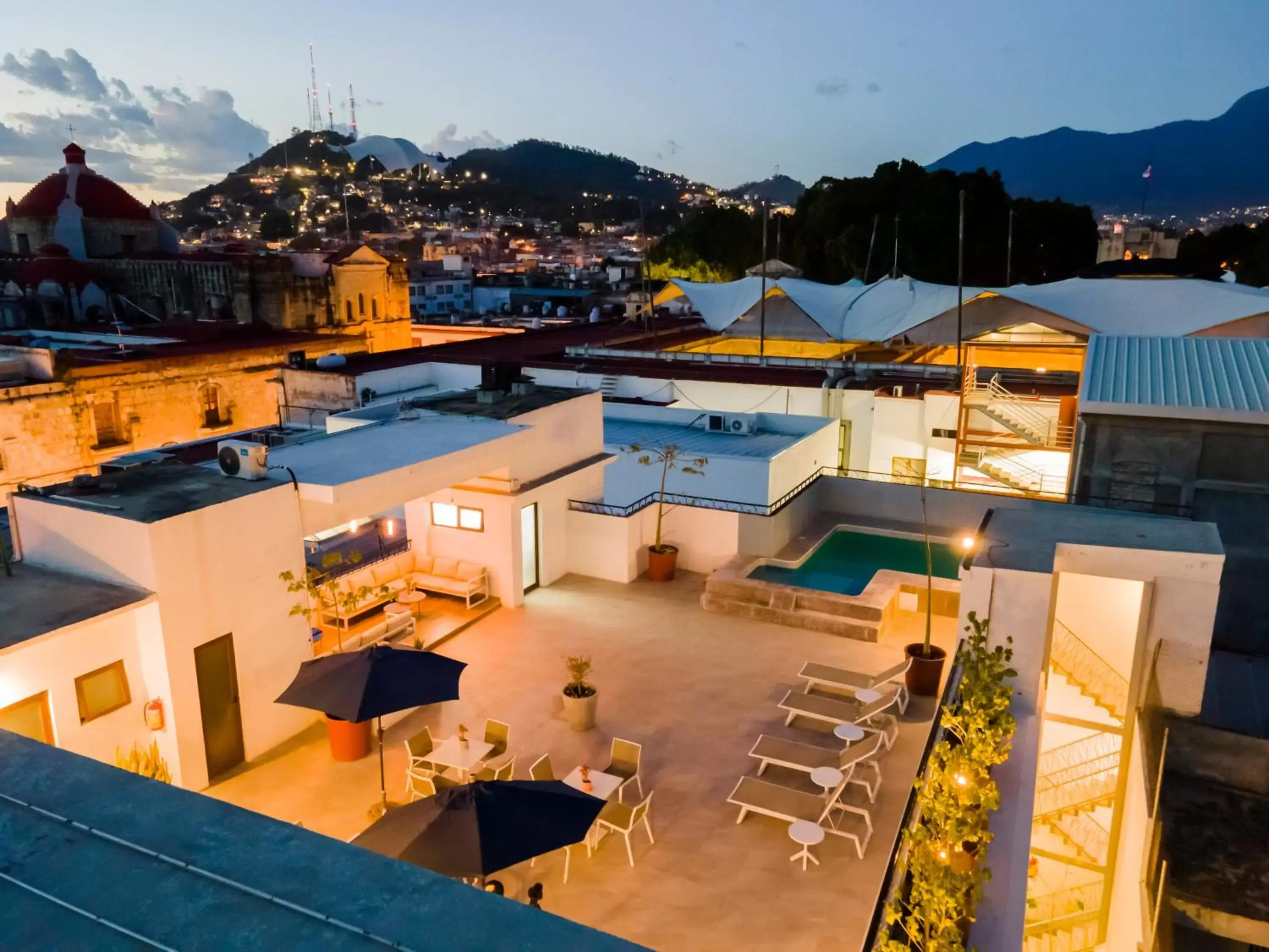 Bird's eye view, Pool View in Suites de La Parra