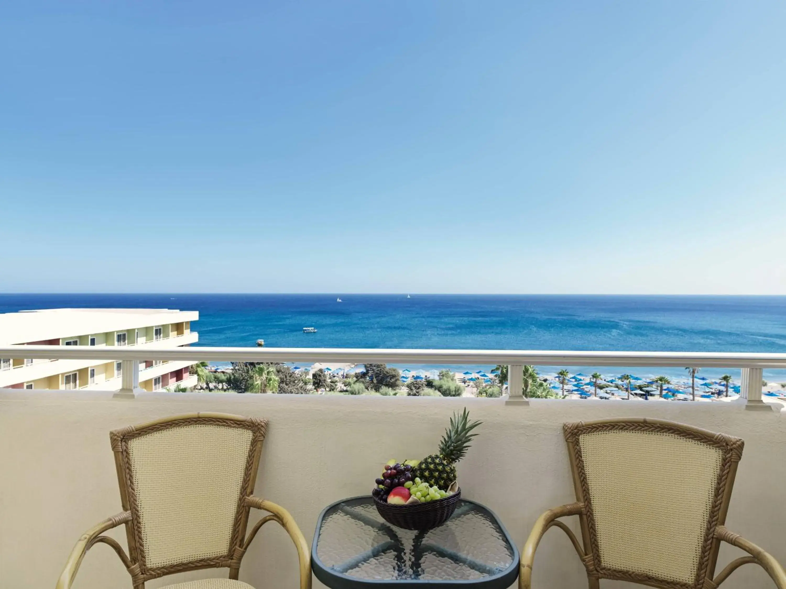 Balcony/Terrace, Sea View in Esperides Beach Resort