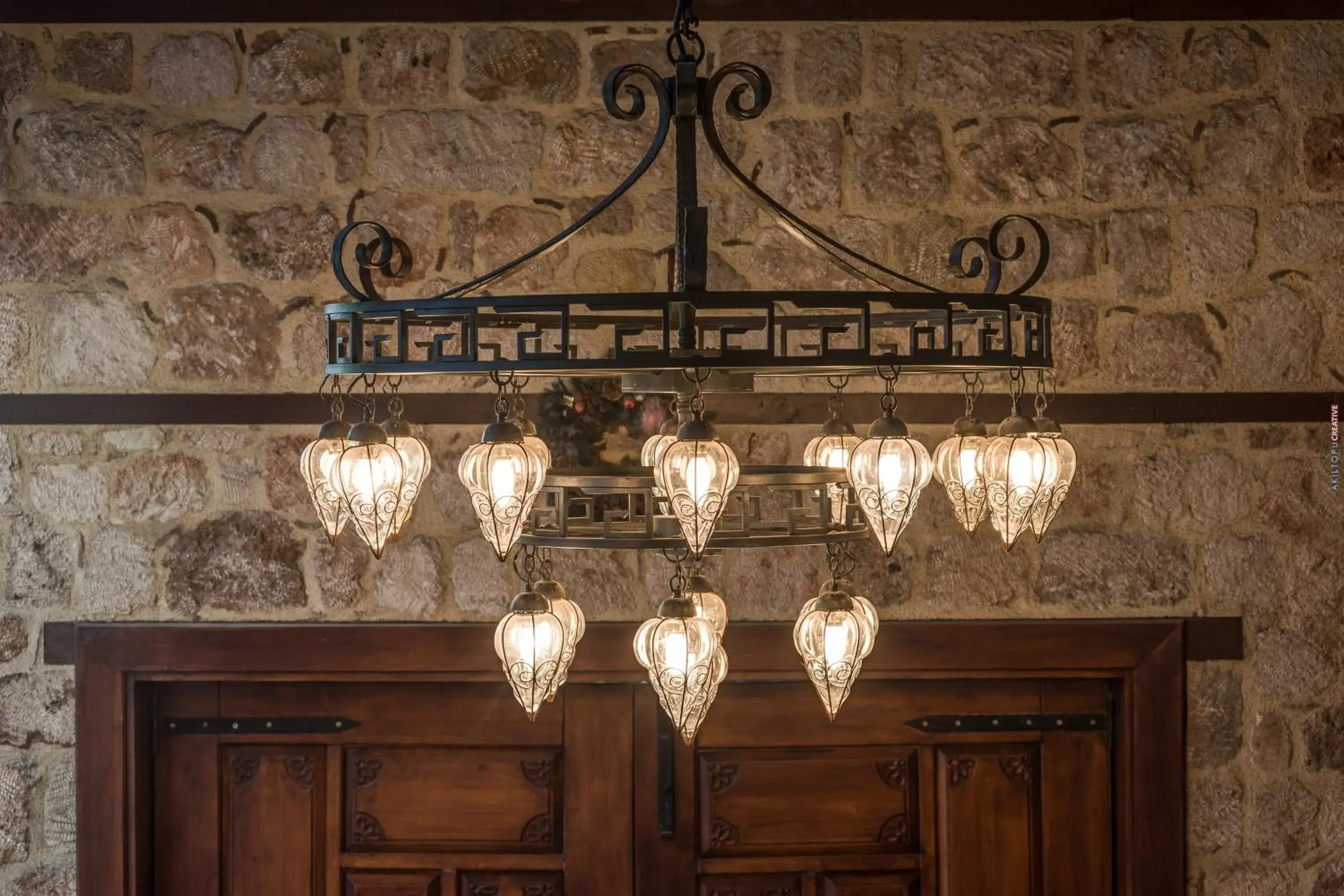 Decorative detail in Tuvana Hotel