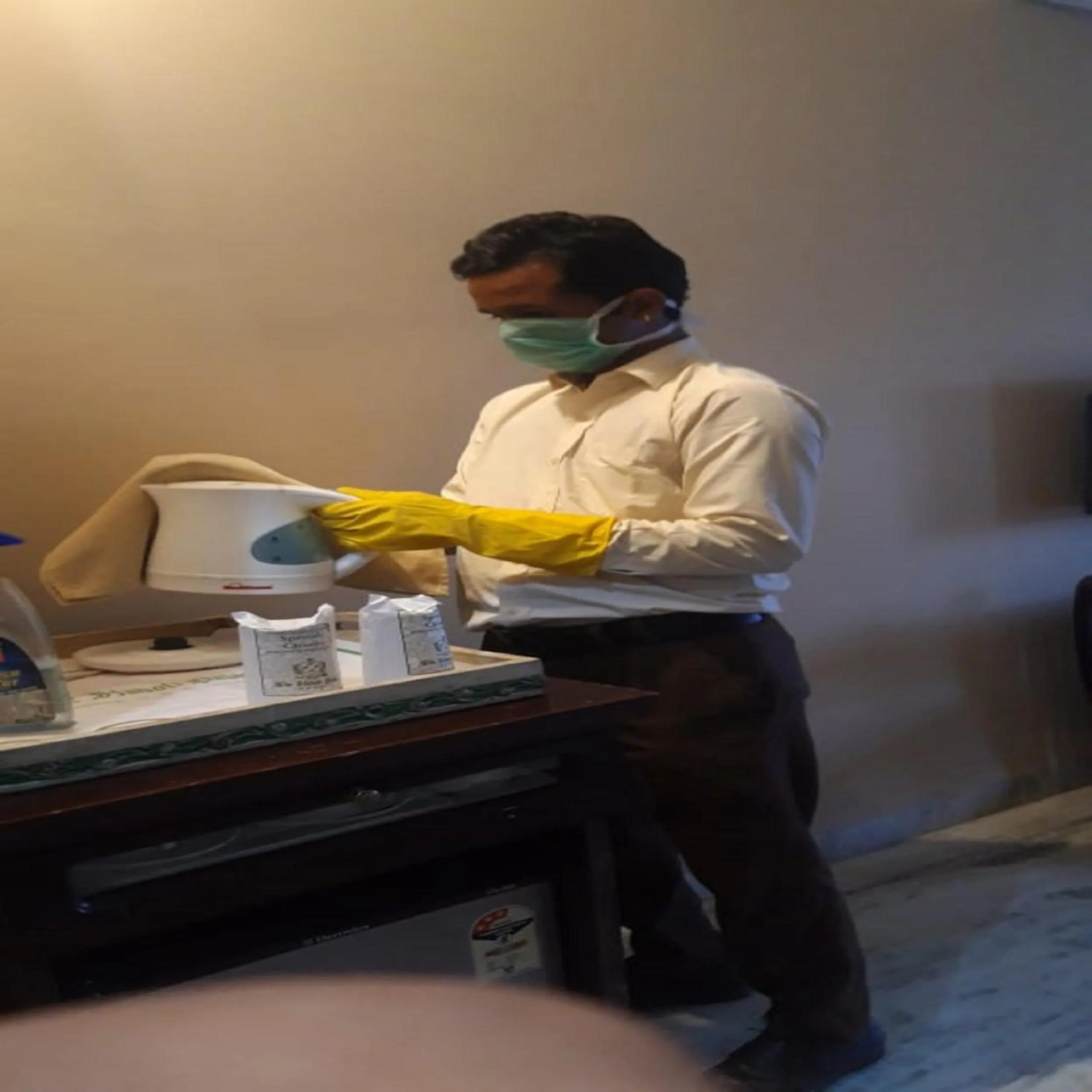 Staff in The Hadoti Palace, Bundi