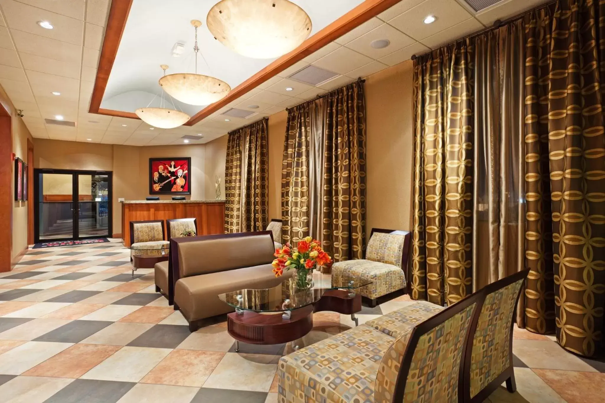 Restaurant/places to eat, Lobby/Reception in Crowne Plaza Greenville, an IHG Hotel