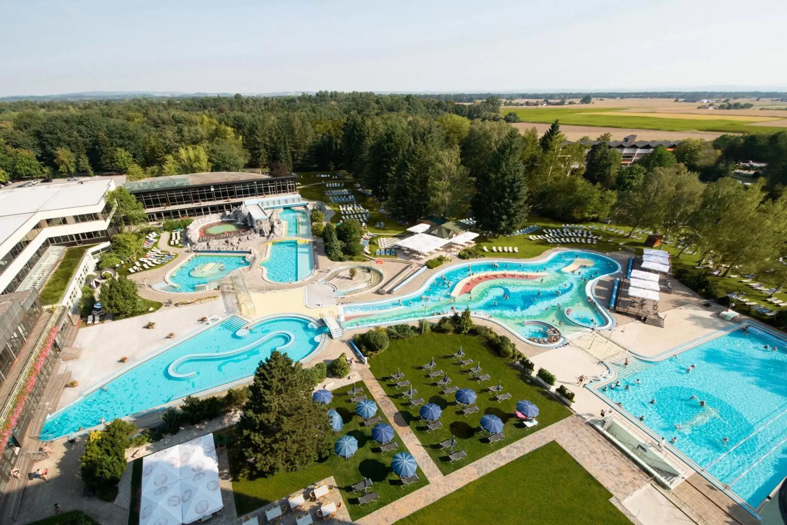 Open Air Bath, Pool View in Johannesbad Hotel Königshof