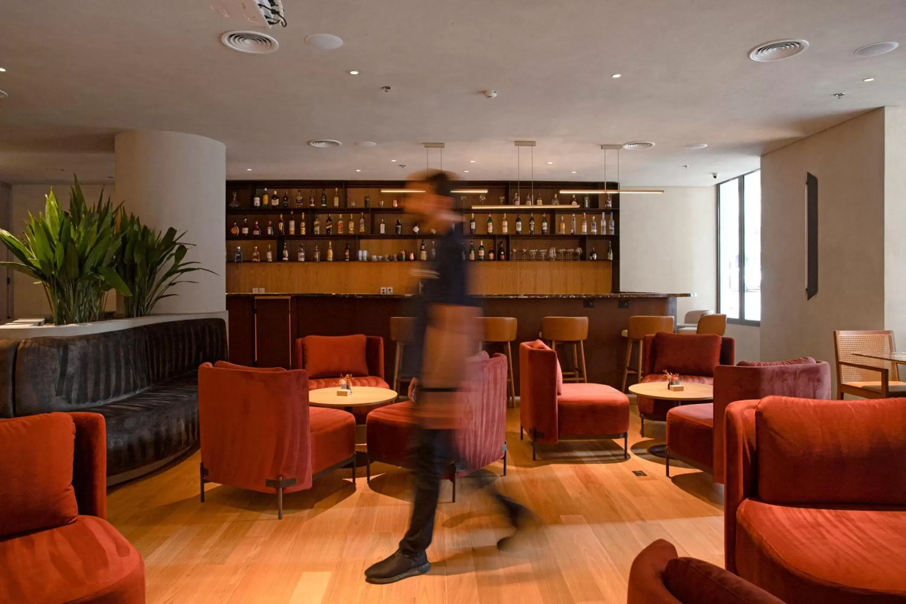 Lounge or bar in QOYA Hotel Curitiba, Curio Collection by Hilton