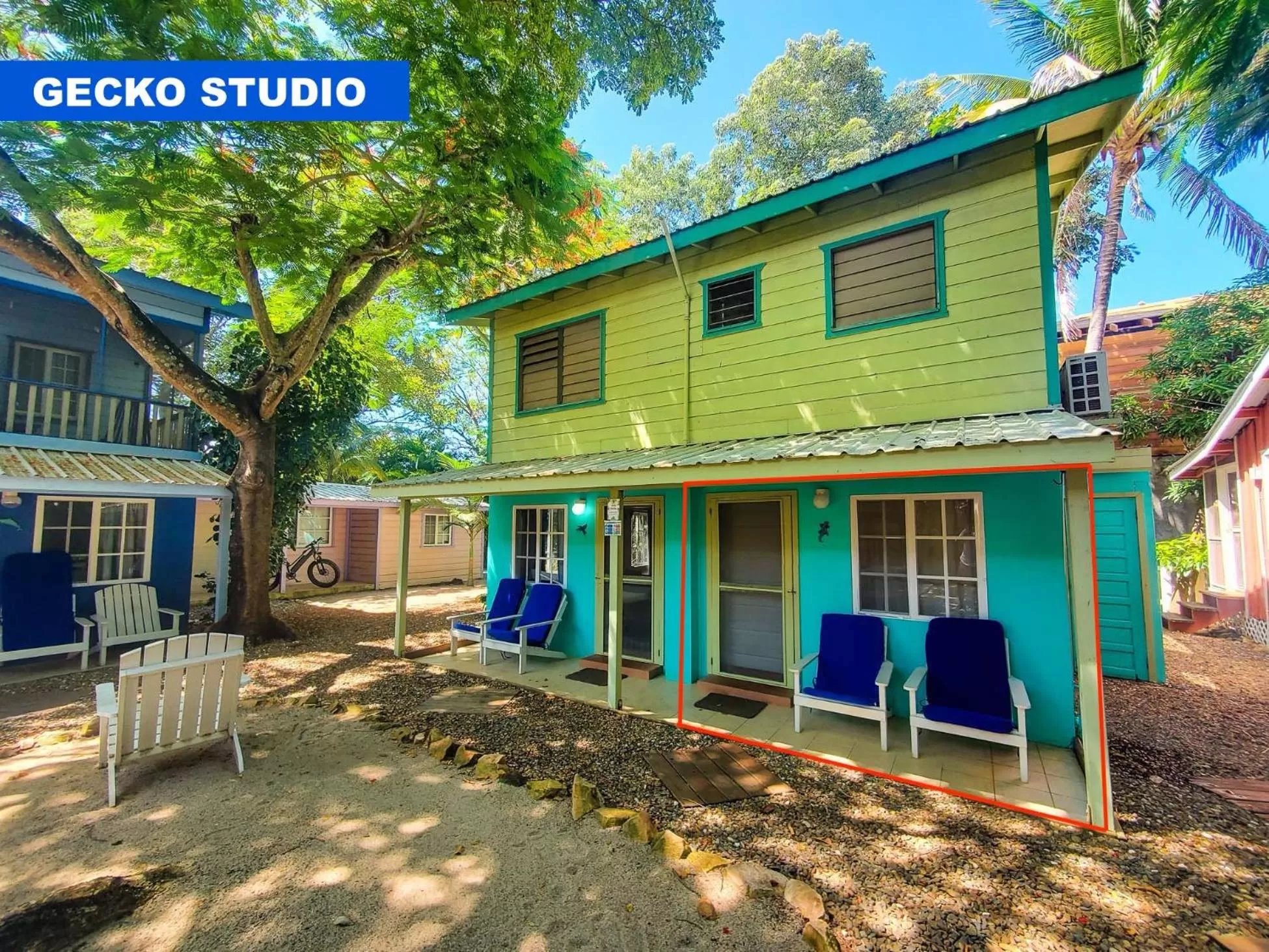 Facade/entrance in Placencia Villas