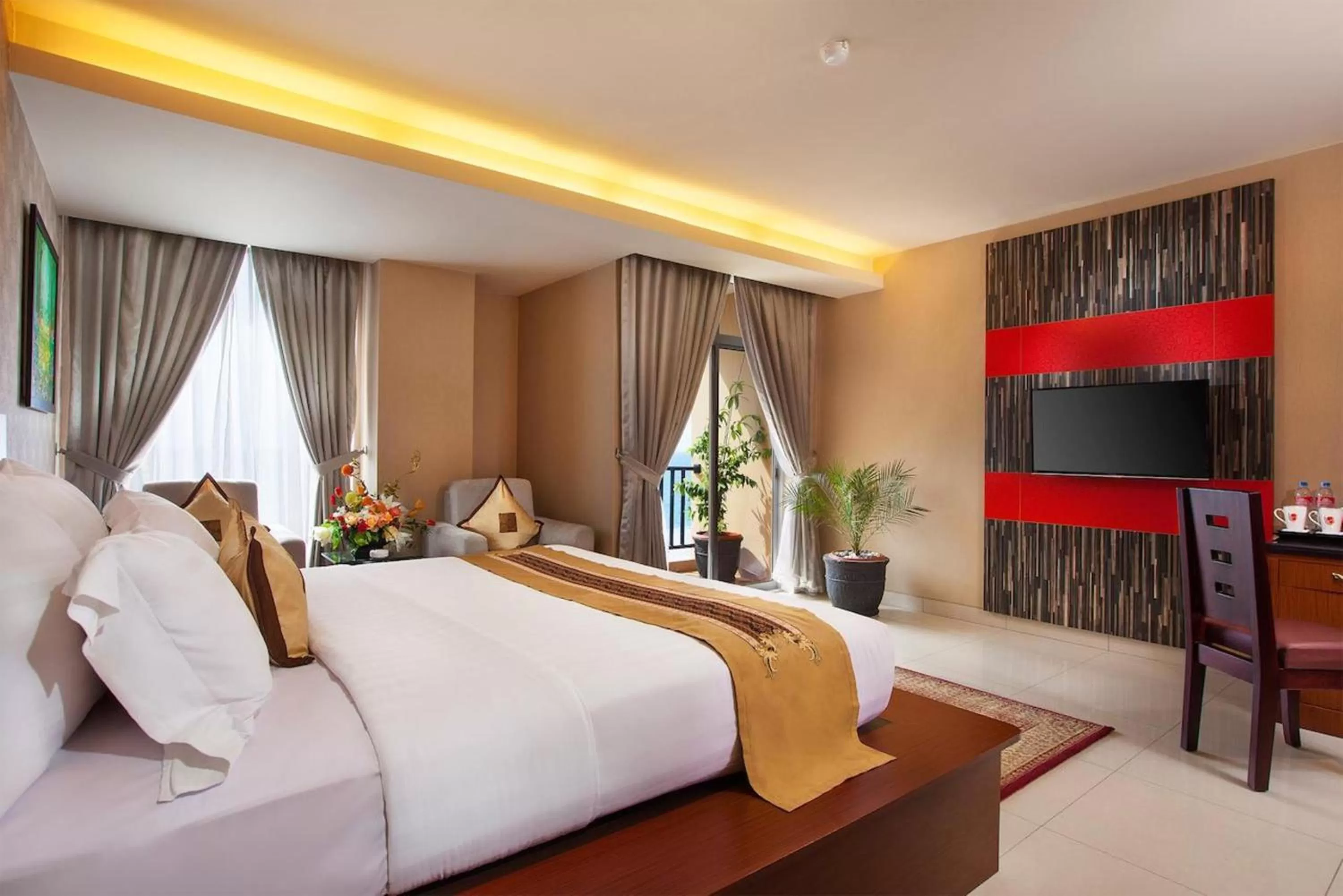 Bed in Lion Hotel & Plaza Manado