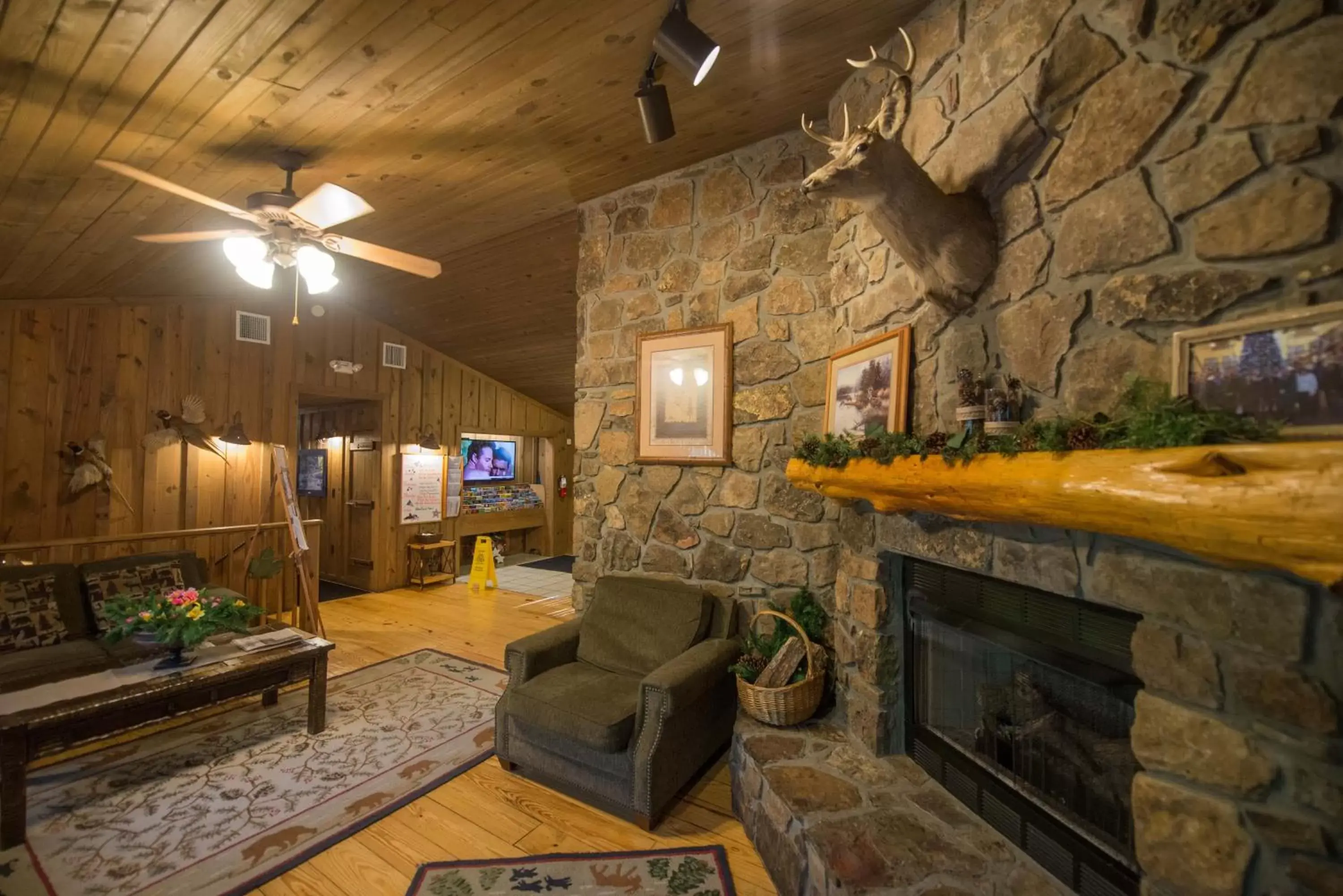 Communal lounge/ TV room in Cabins at Green Mountain, Trademark Collection by Wyndham