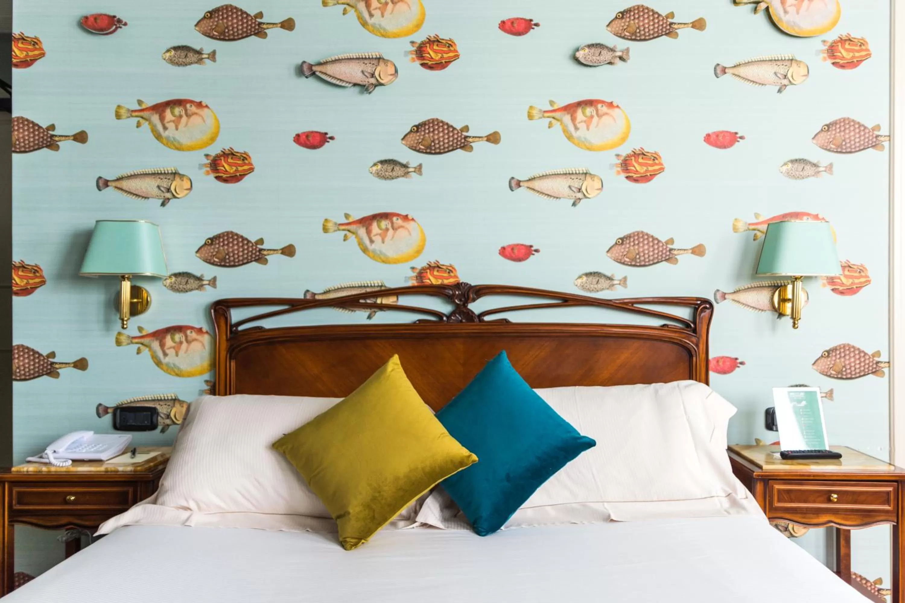 Bed in Hotel Continental Genova