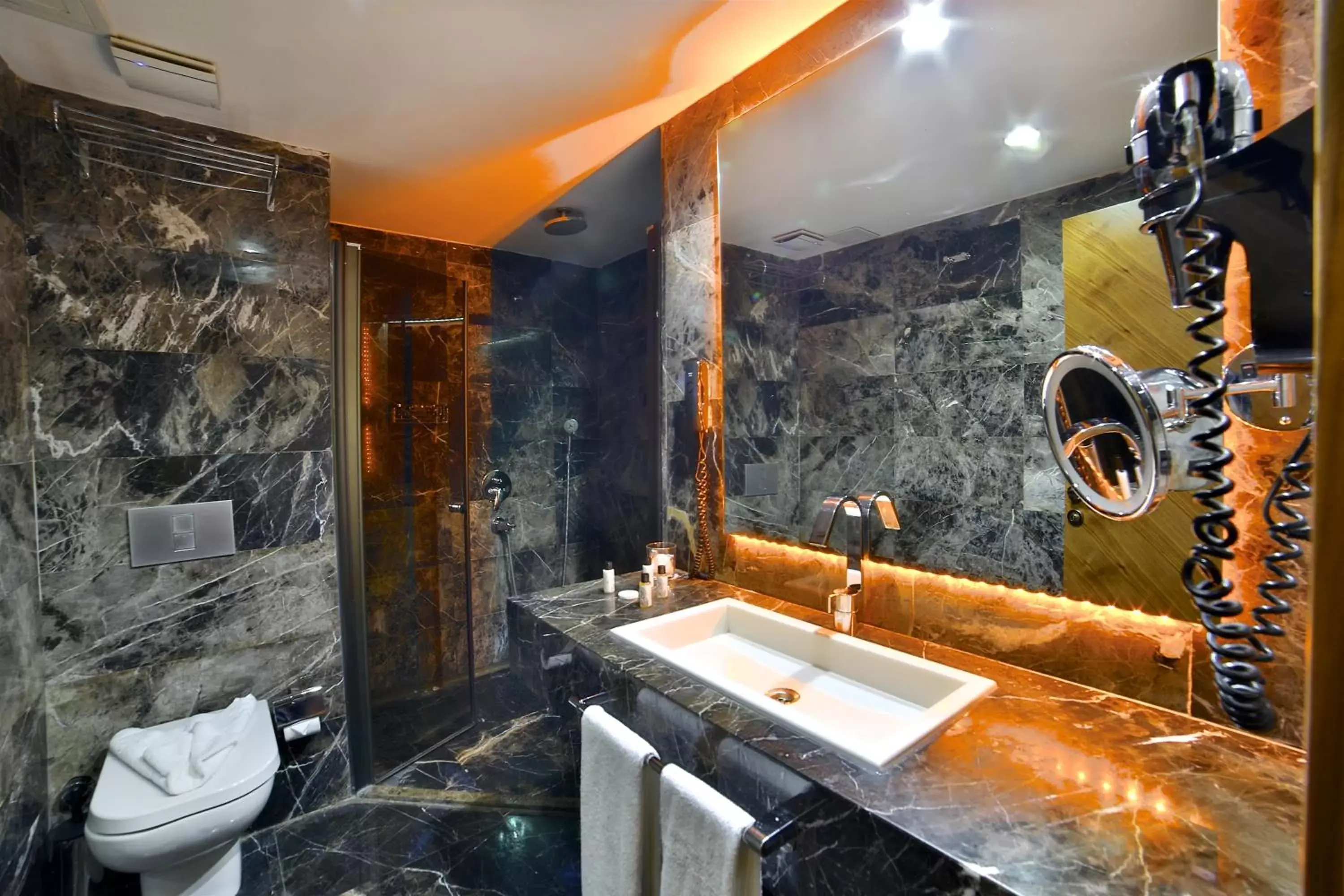 Shower, Bathroom in Zimmer Bosphorus Hotel