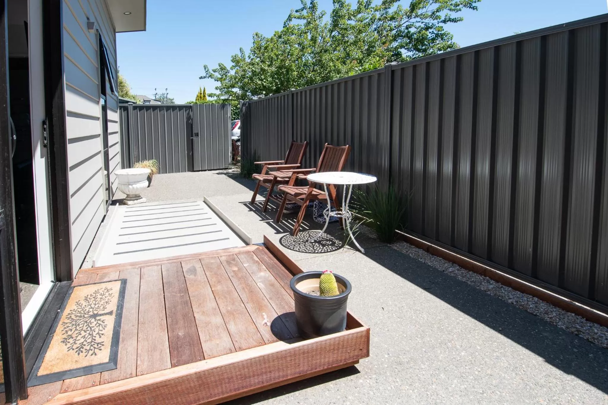 Patio in Middle Park Motel