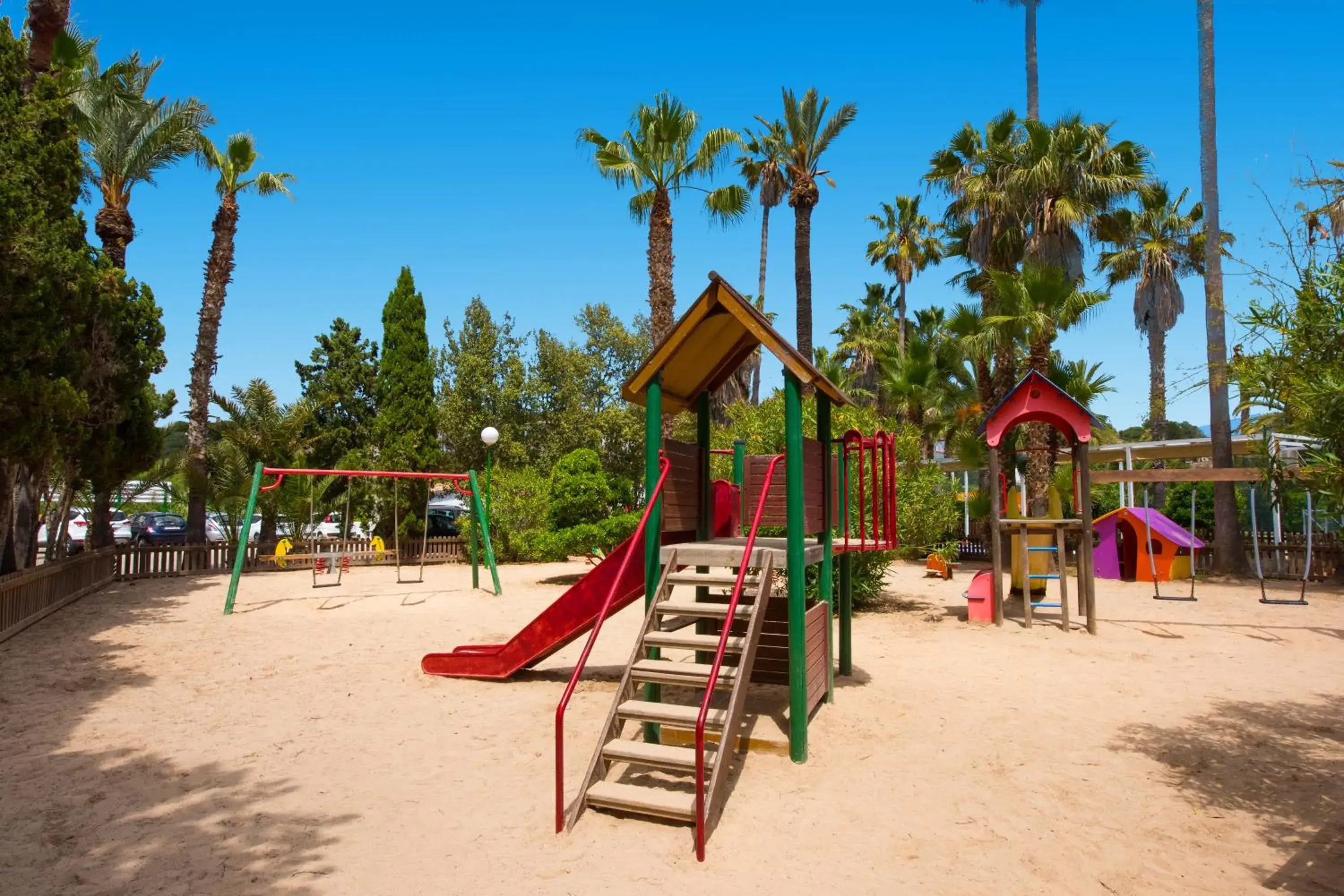 Children play ground, Children's Play Area in Hotel Cala Romantica Mallorca