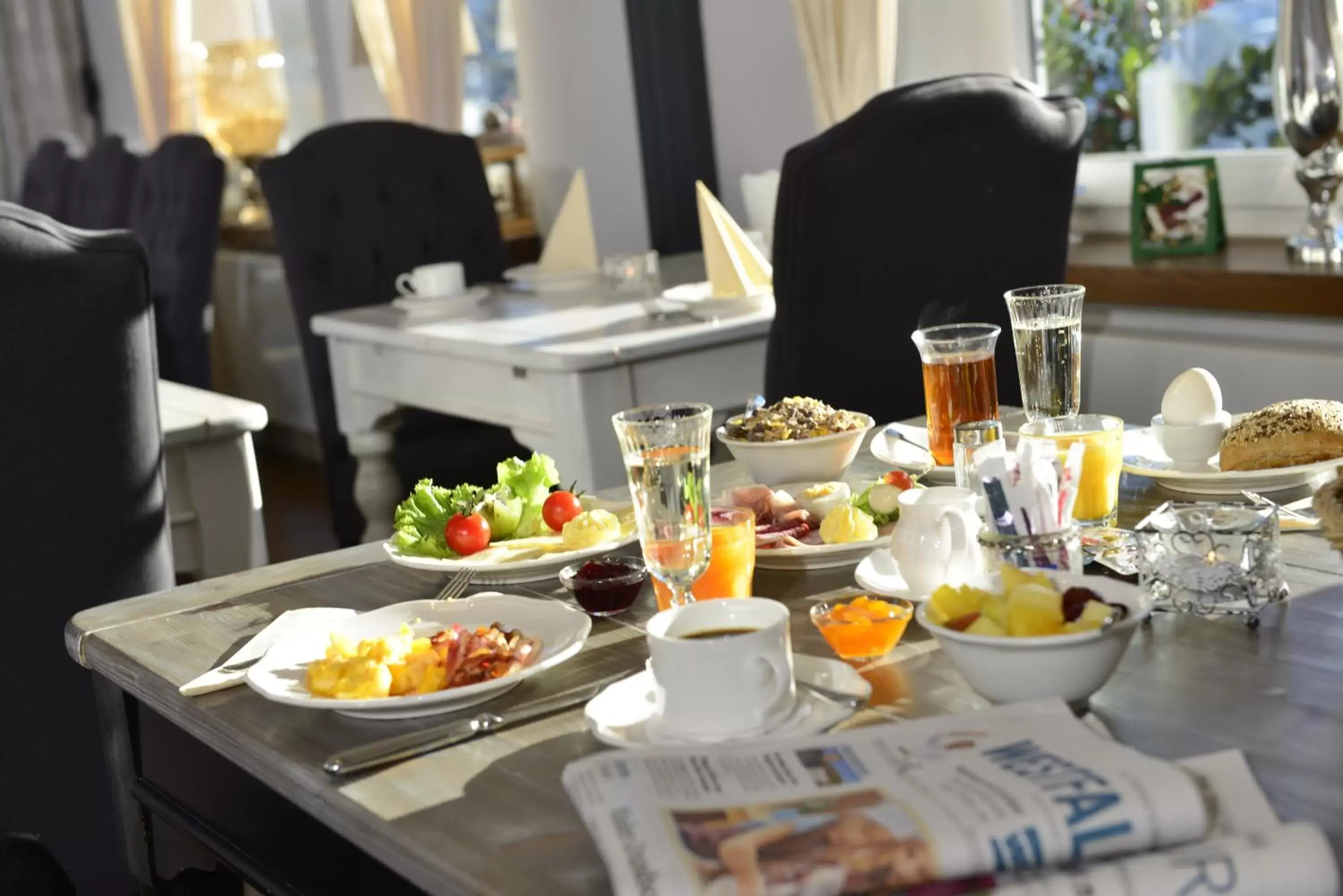 Continental breakfast in Hotel Alte Schule