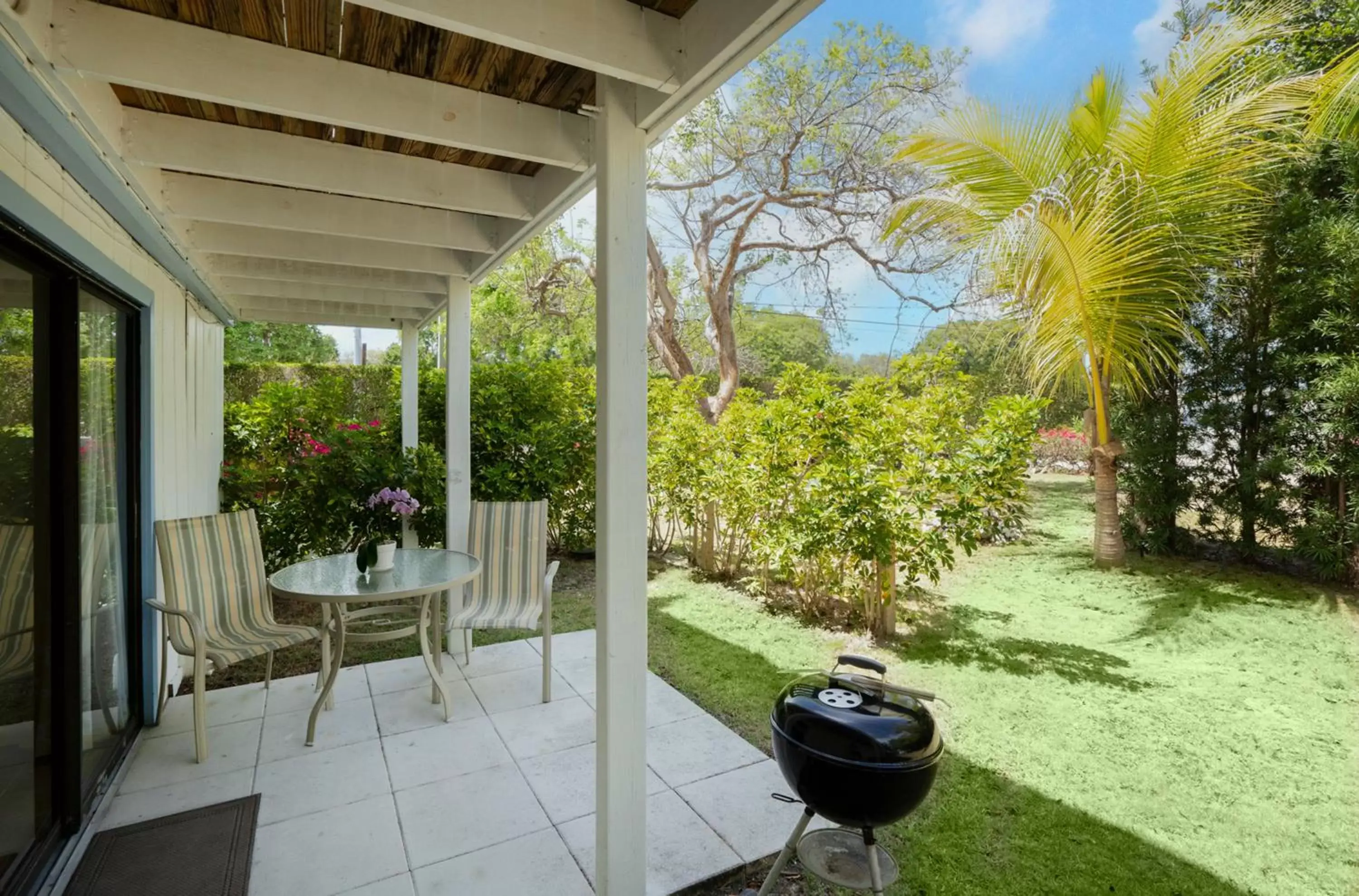 Patio in Pines & Palms Resort