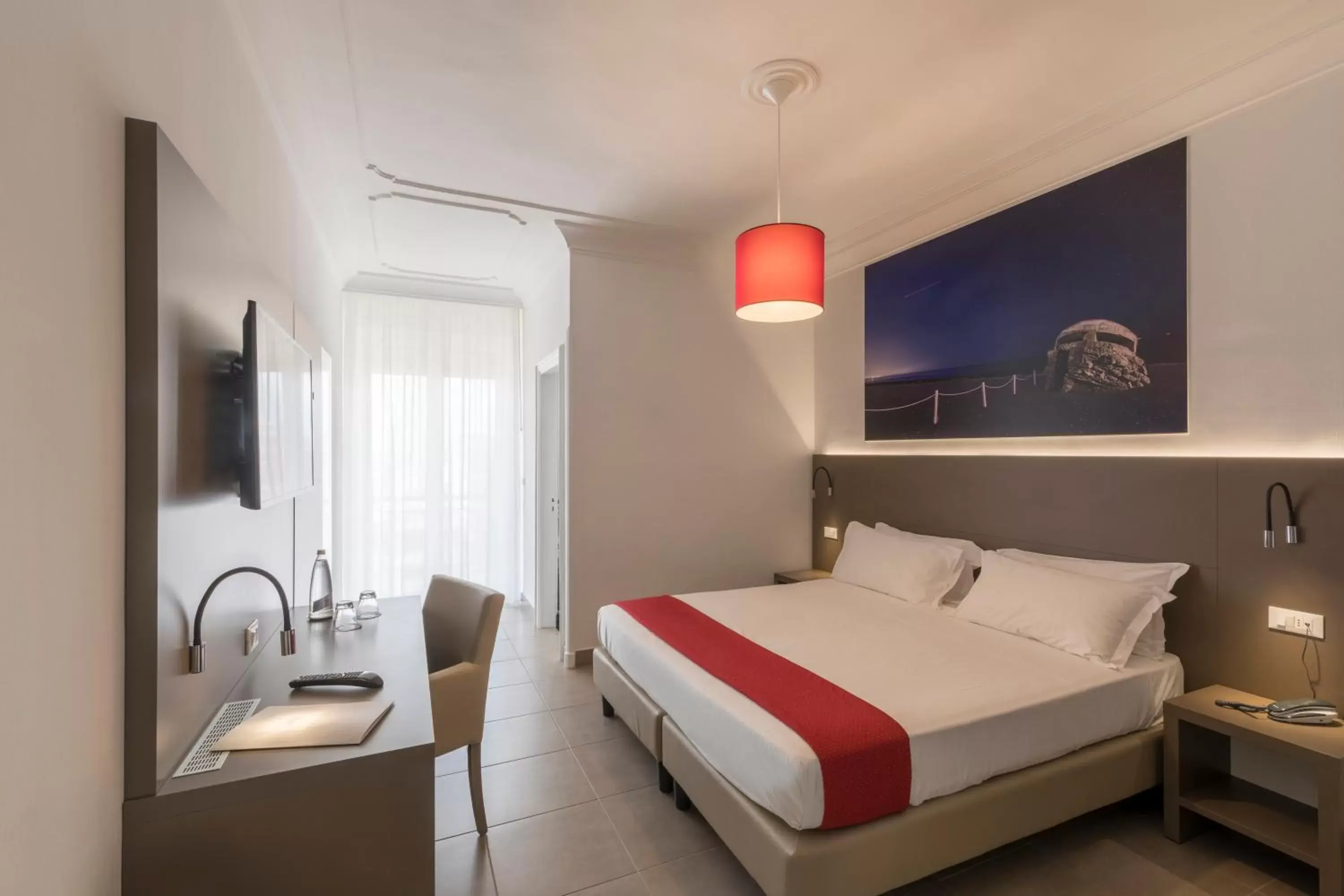 Bedroom, Bed in Hotel Delle Palme