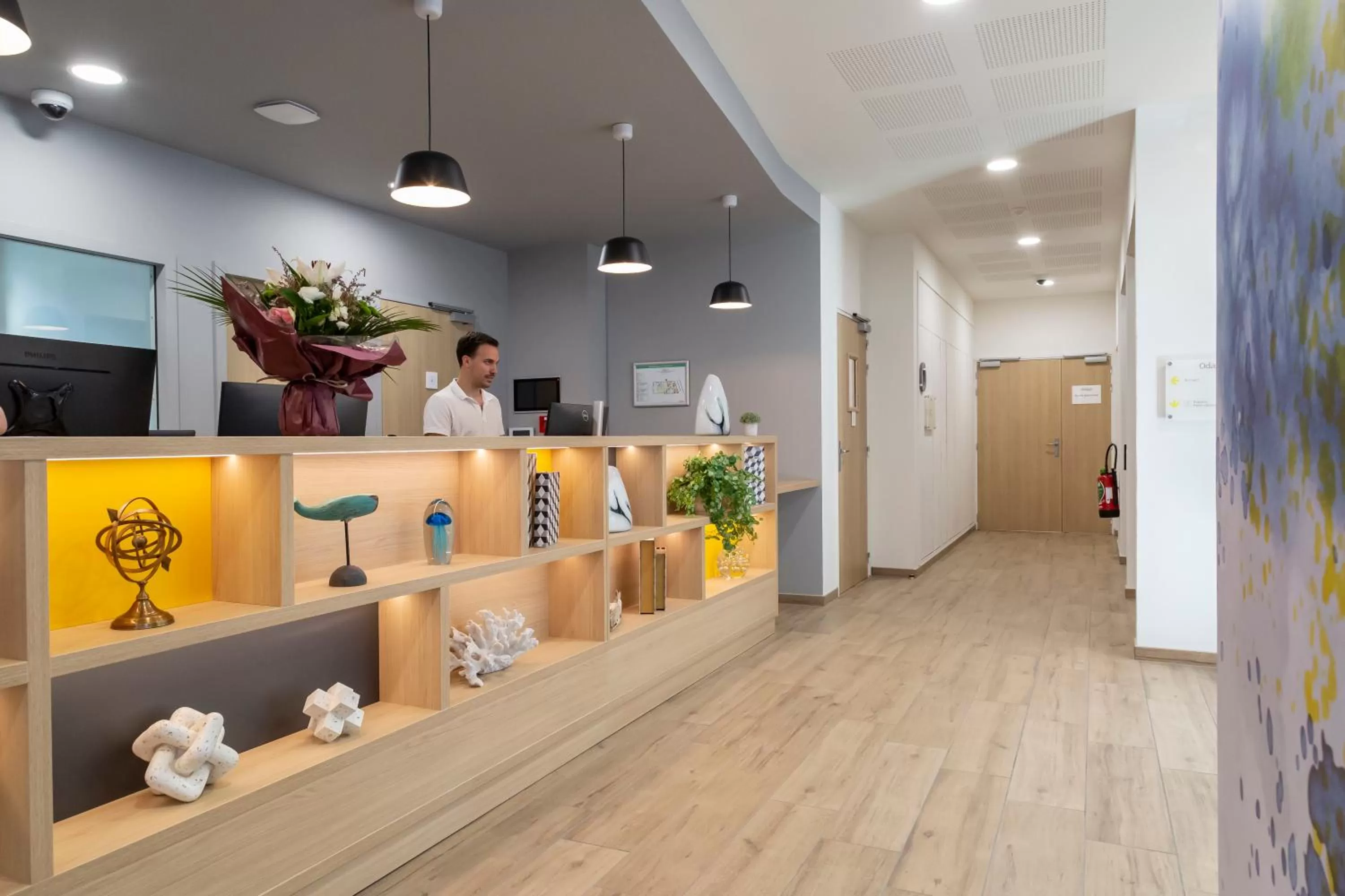 Lobby or reception in Appart Hotel Odalys City Le Havre Centre