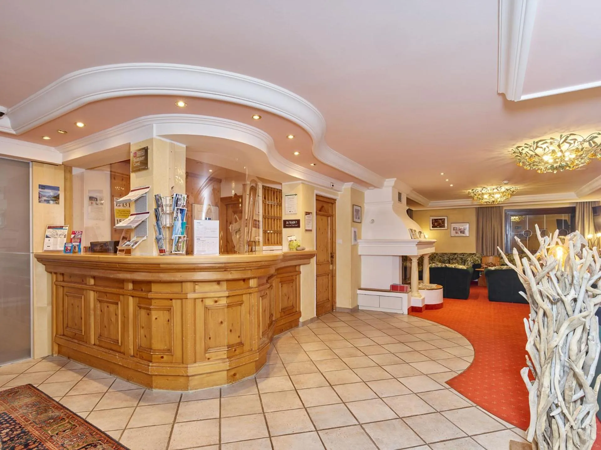 Lobby or reception in Hotel Erhart Sölden