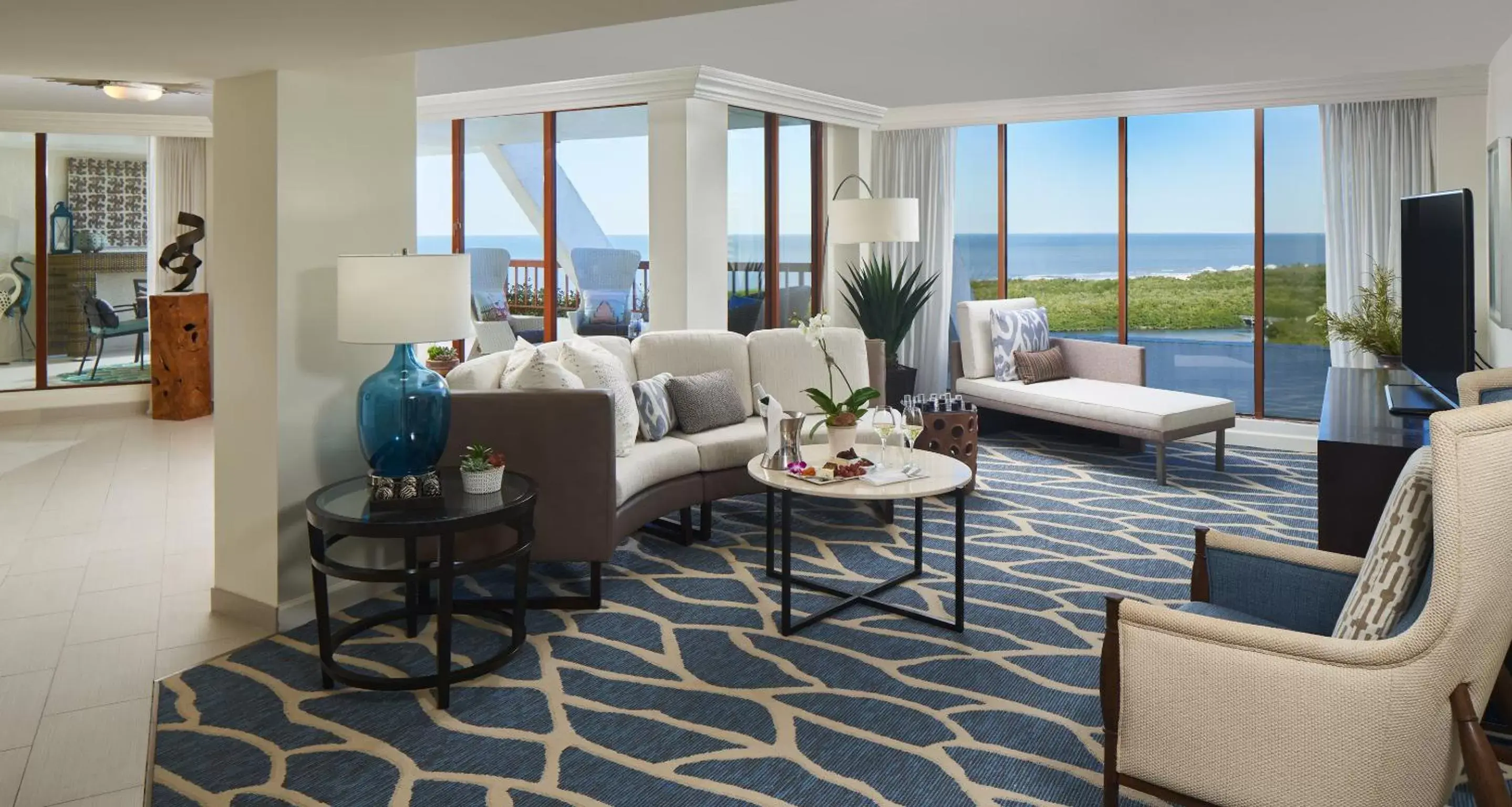Living room in Naples Grande Beach Resort