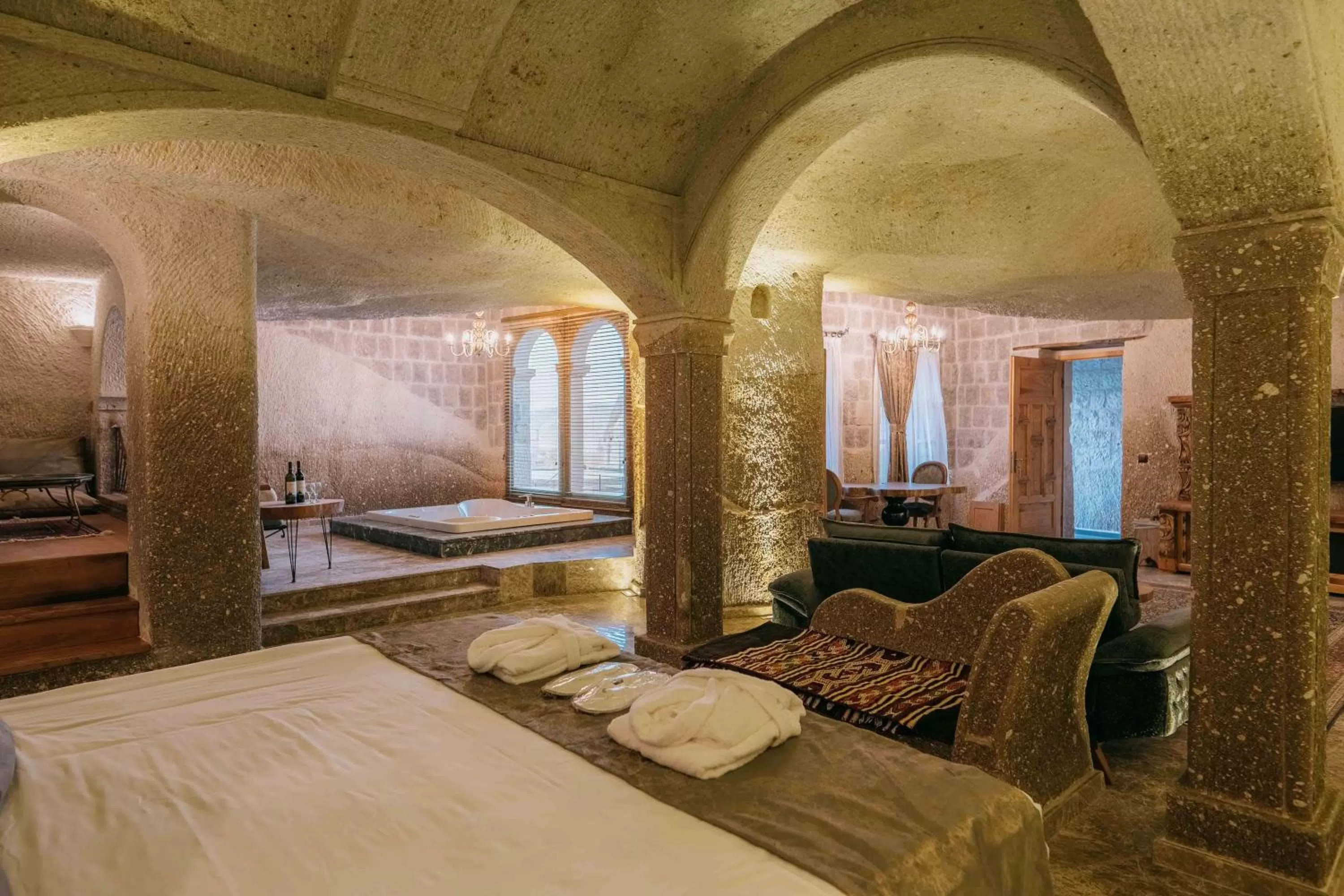 Bedroom, Bed in Lunar Cappadocia Hotel