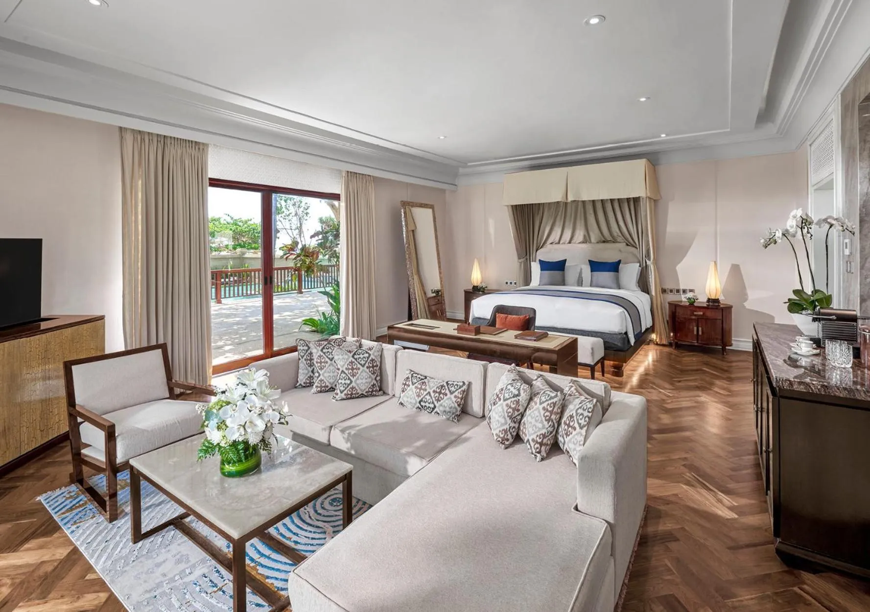 Bed in Suites & Villas at Sofitel Bali