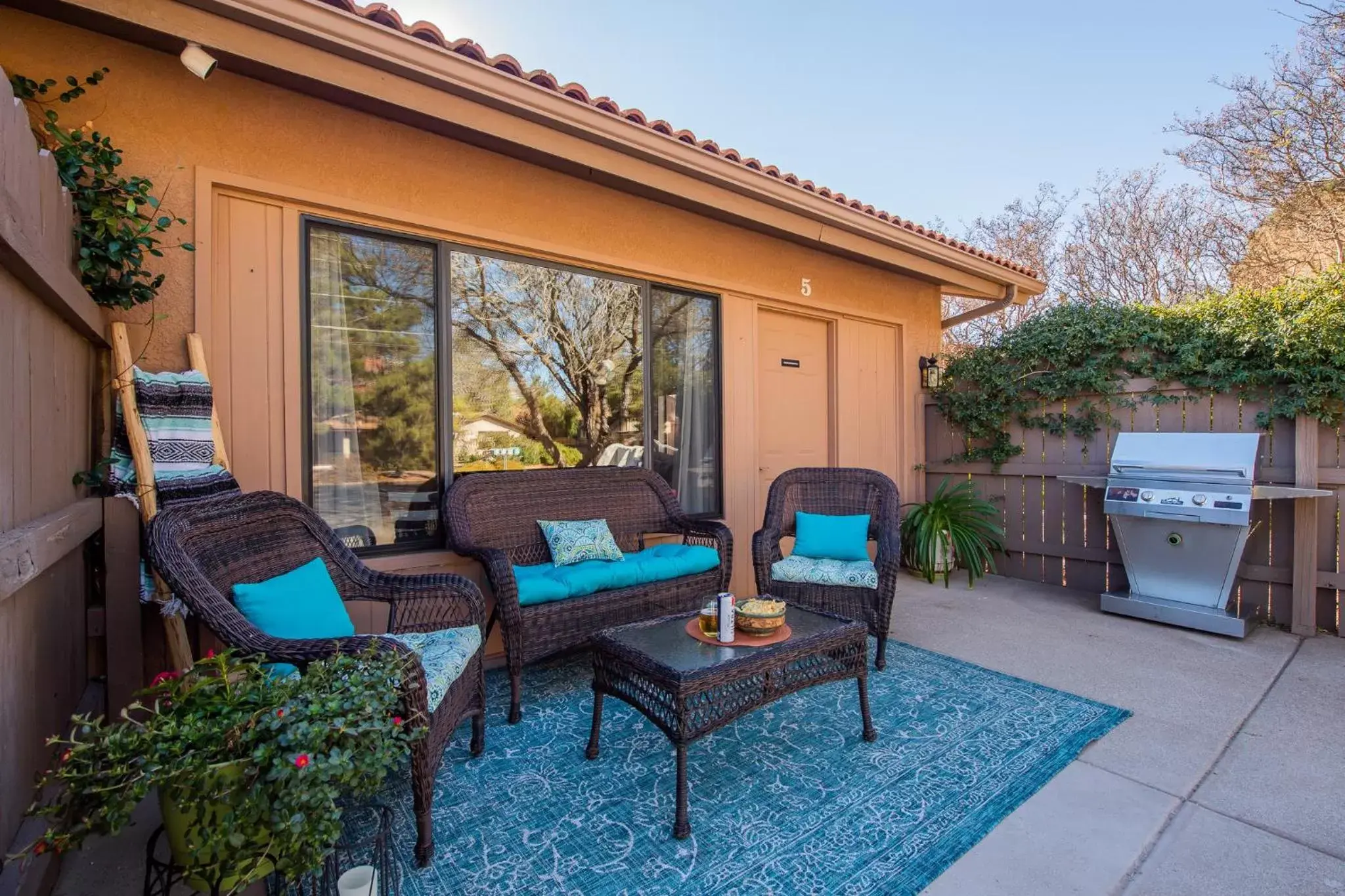 Patio in Whispering Creek Bed & Breakfast