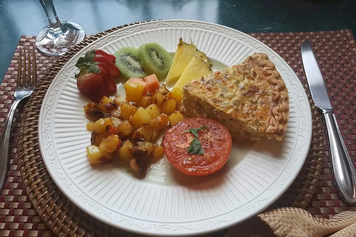 Breakfast in Green Palm Inn Breakfast in Green Palm Inn