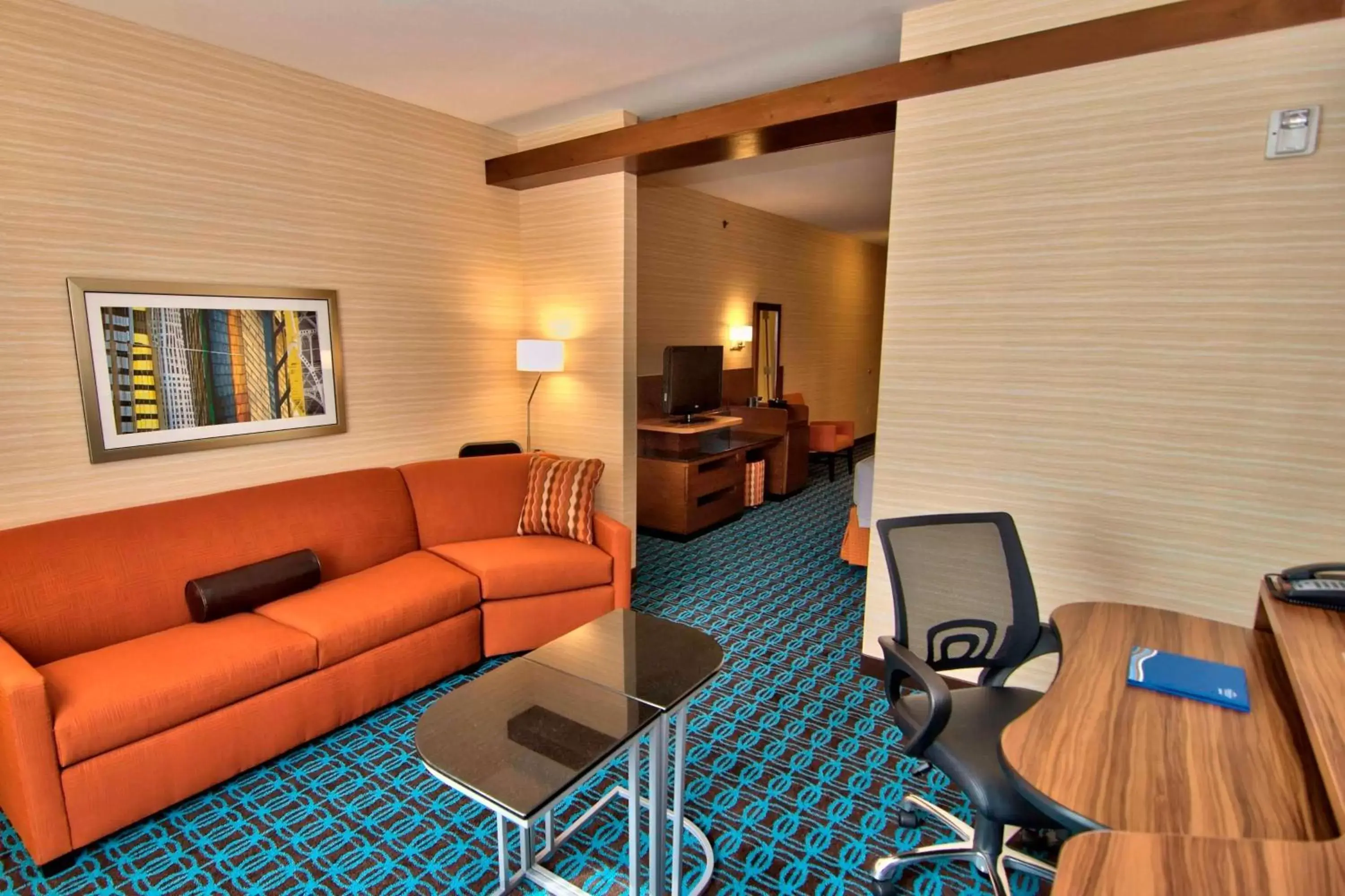 Living room, Seating Area in Fairfield Inn & Suites by Marriott Towanda Wysox