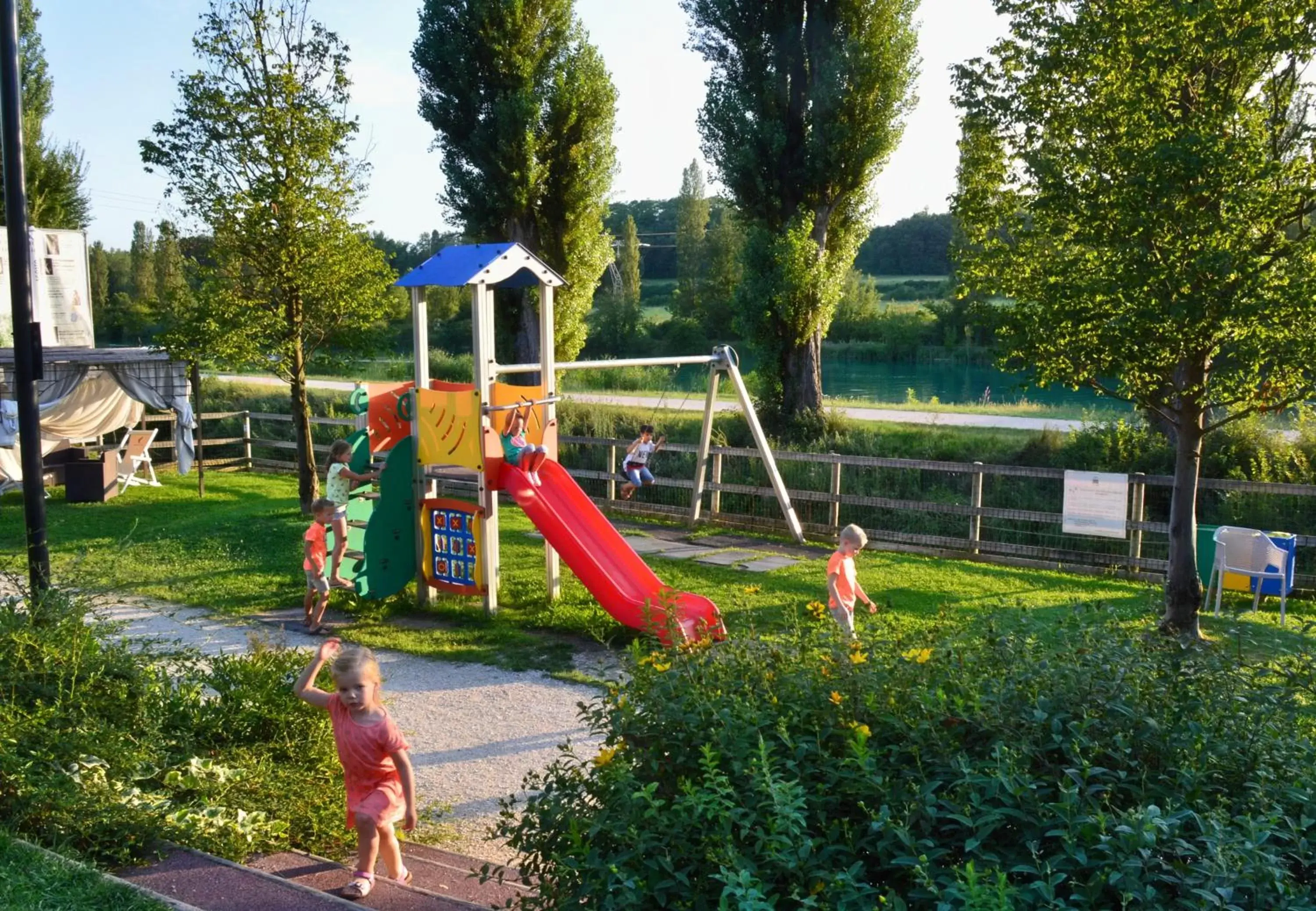 Children play ground, Children's Play Area in Borgo Stazione Bike Inn