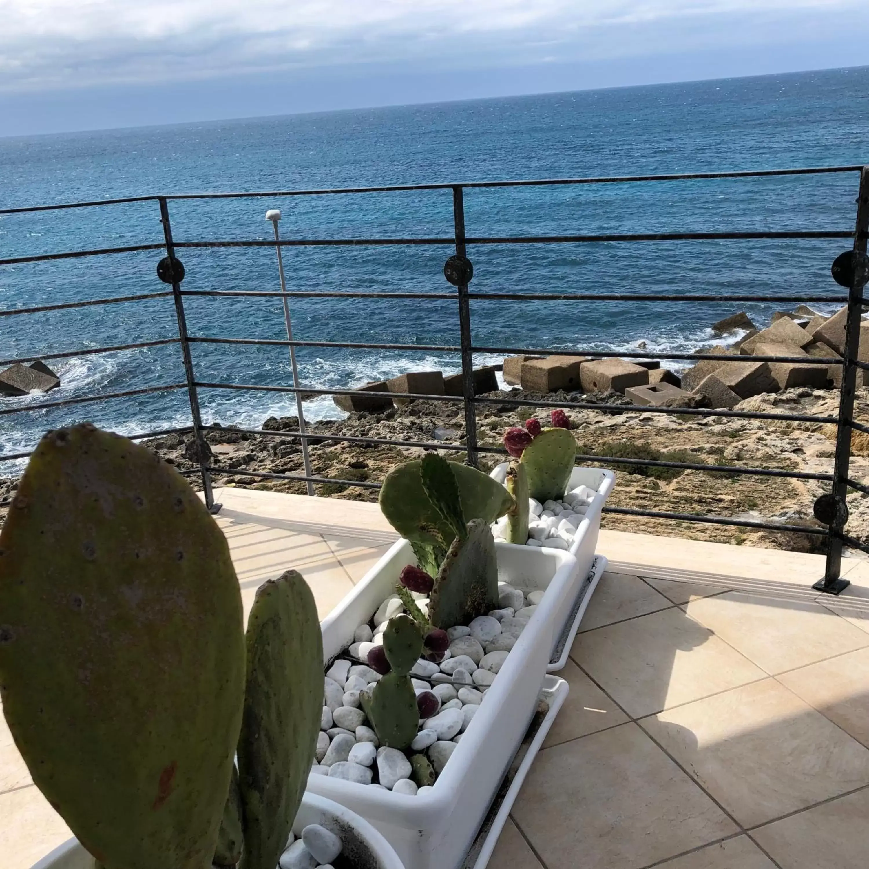 Balcony/Terrace, Sea View in Salento Palace Bed & Breakfast