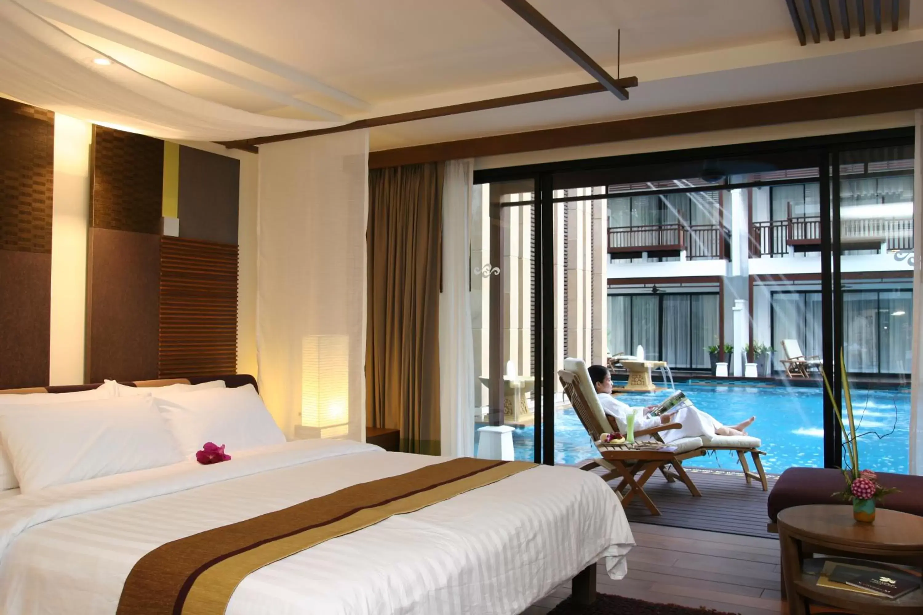 Bedroom, Room Photo in Rarin Jinda Wellness Spa Resort