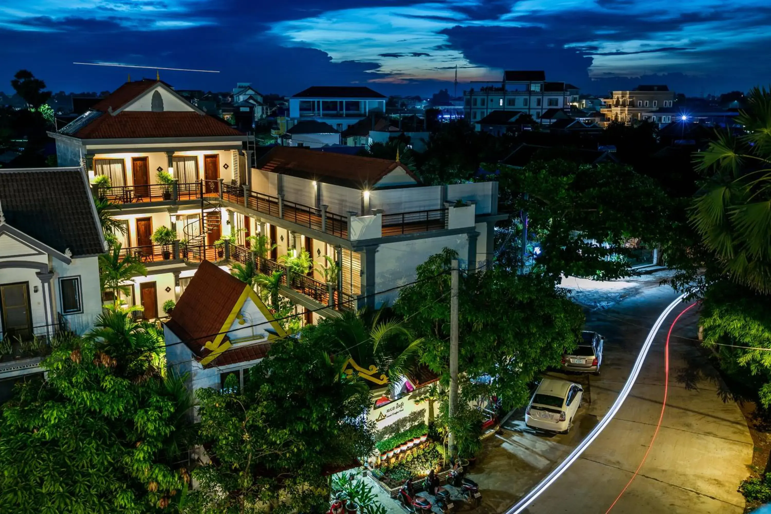 Property building, Bird's-eye View in Asanak D'Angkor Boutique Hotel