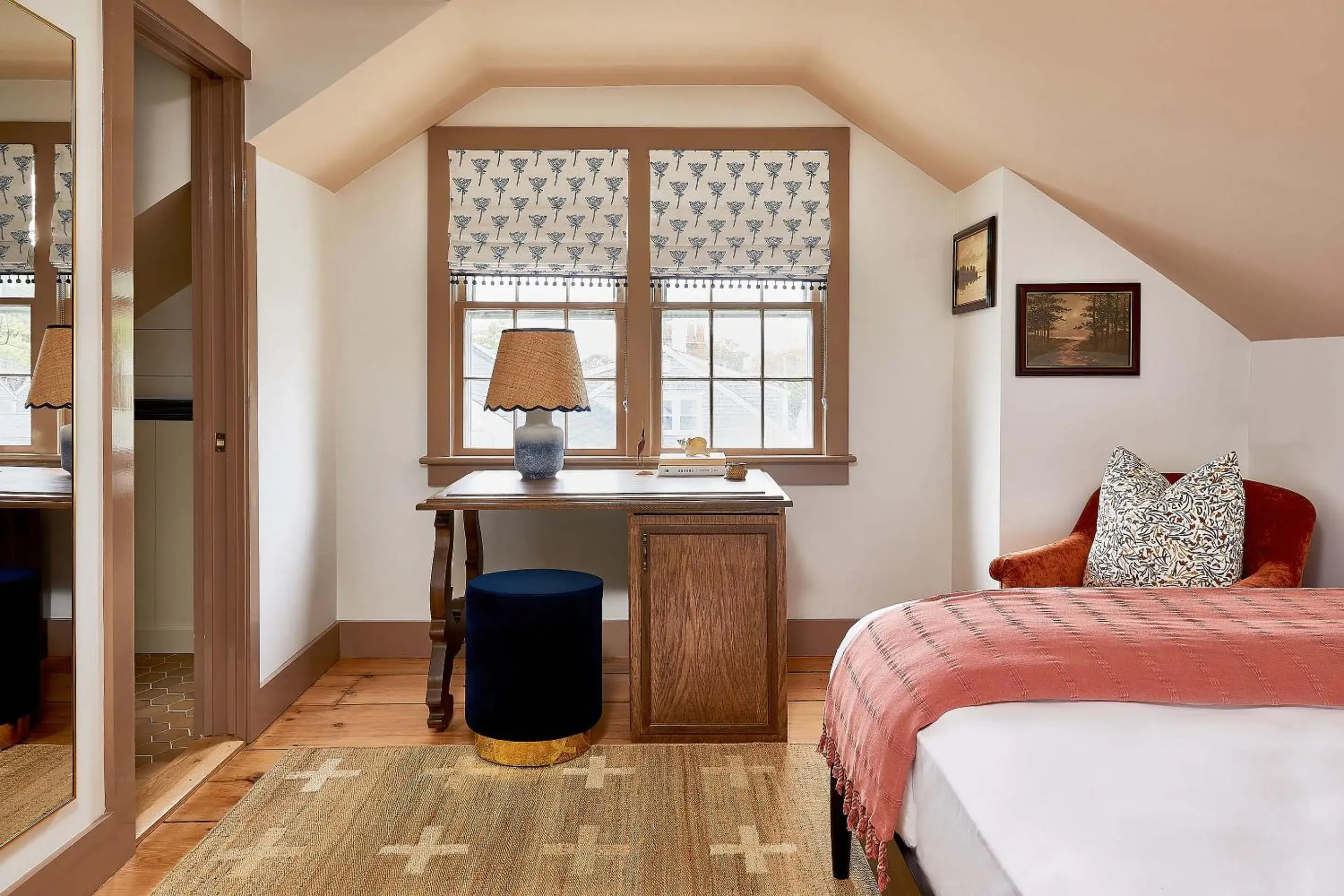 Bedroom, Seating Area in Blue Iris by Life House