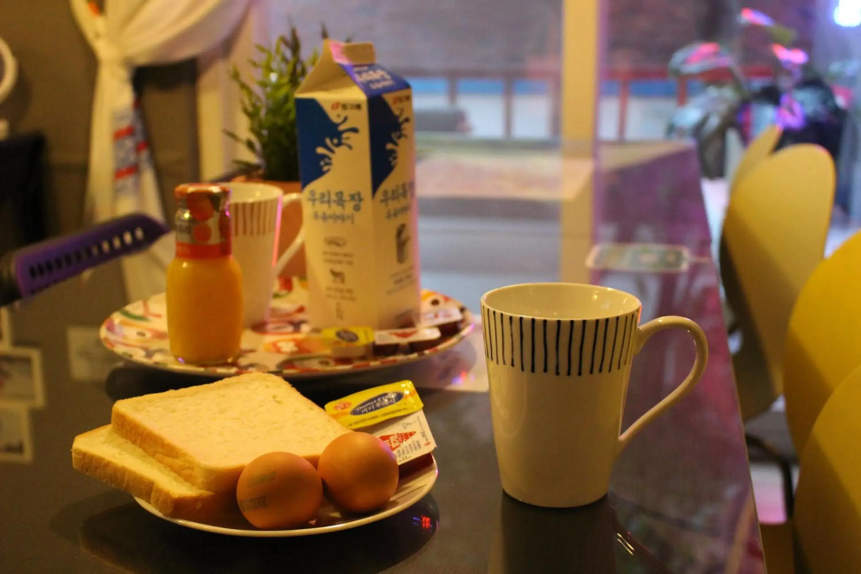 Continental breakfast in Hongdae Style Guesthouse