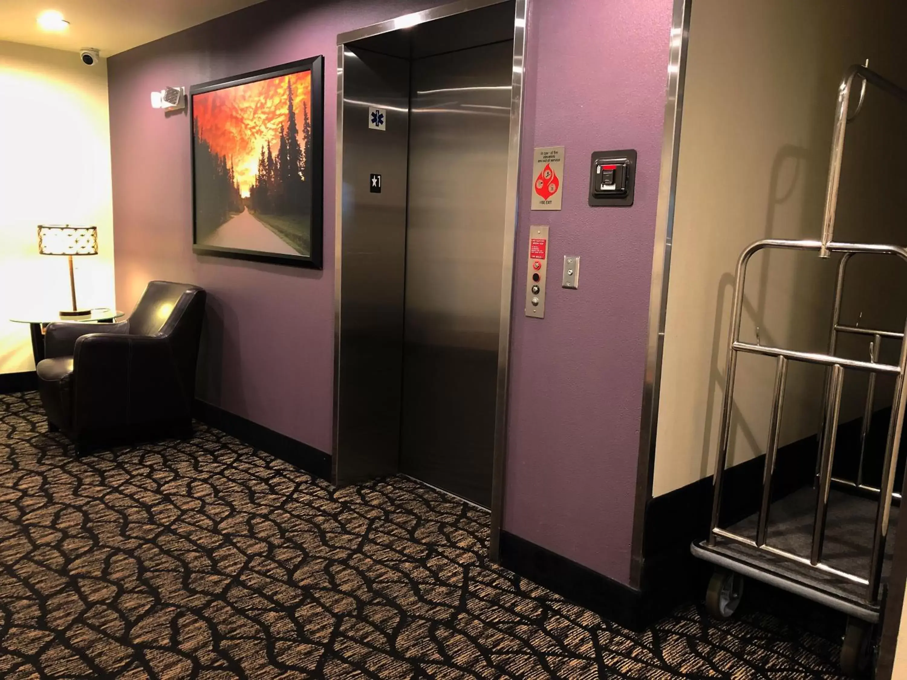 elevator in Aspen Suites Hotel Anchorage