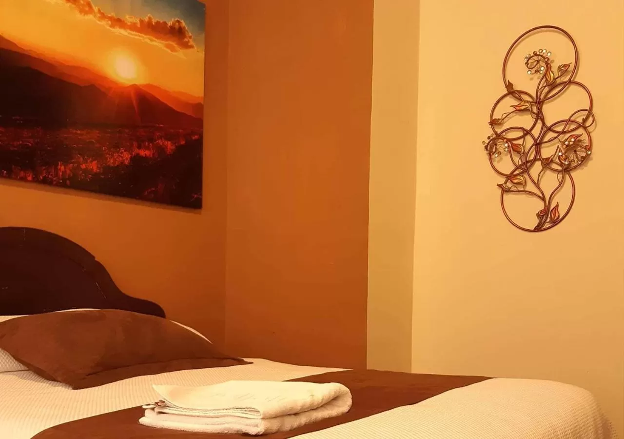 Bed in La Merced Plaza Hospedaje